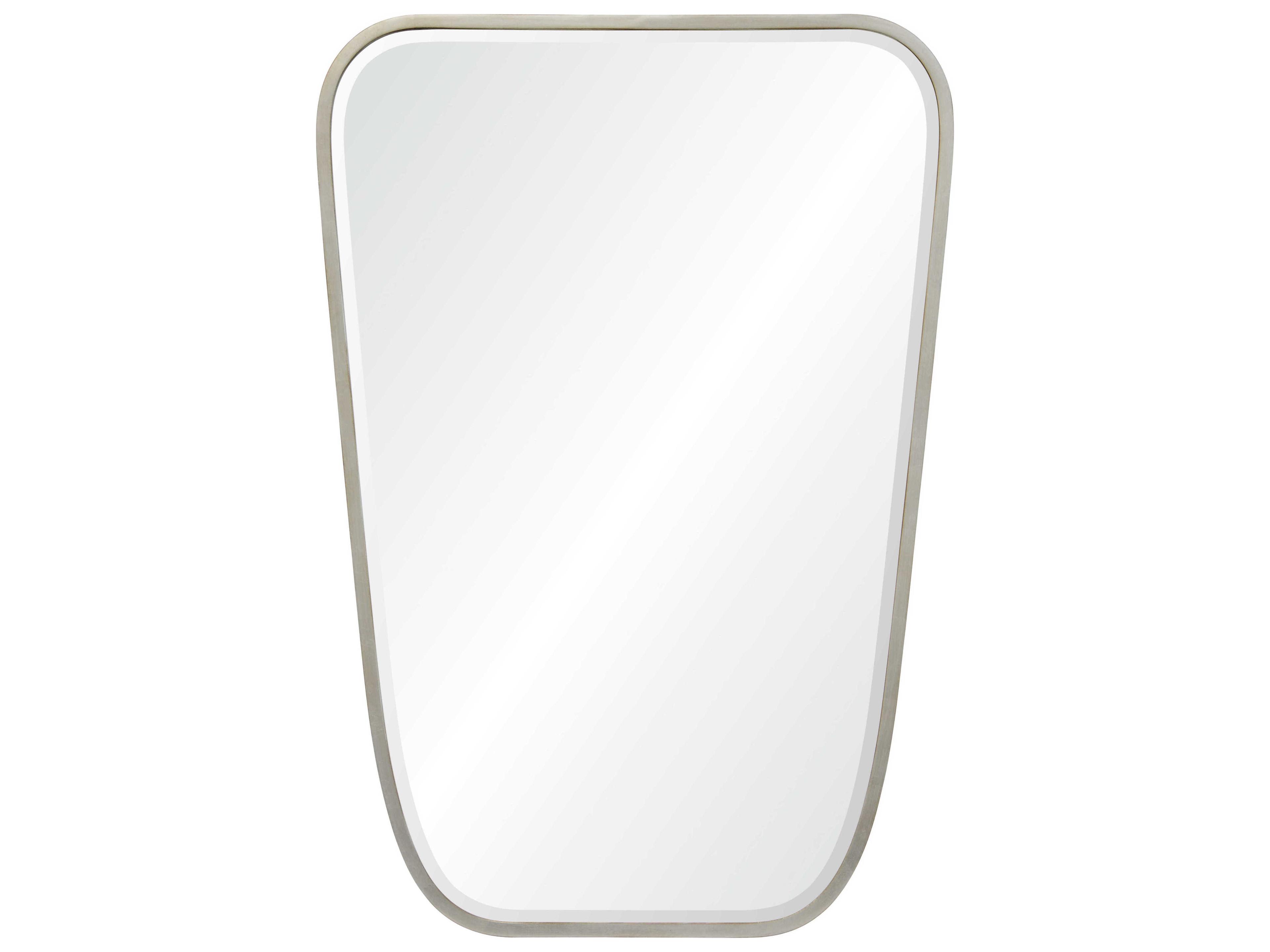 Antiqued Silver Leaf Wall Mirror