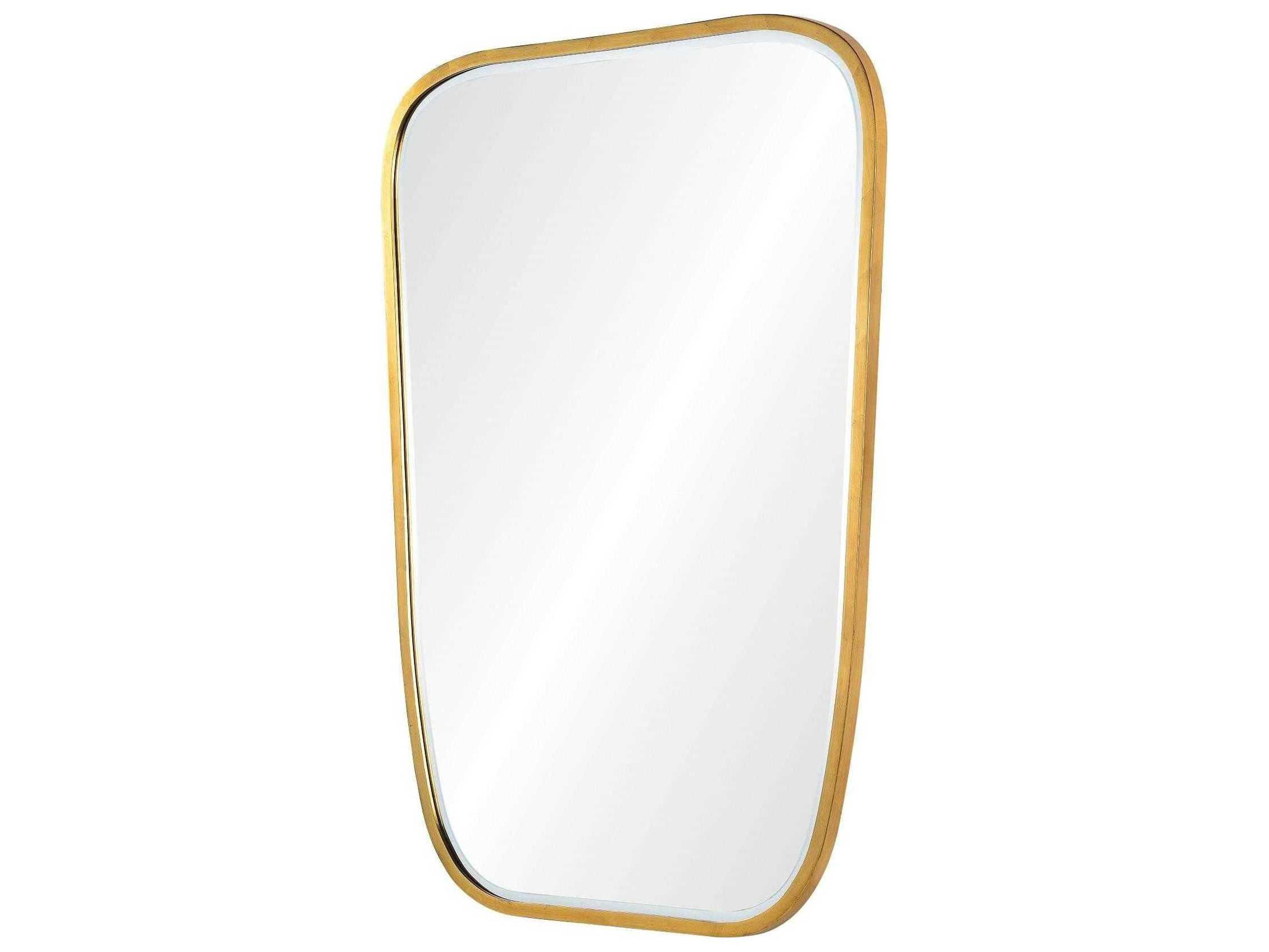 Mirror Home Burnished Gold Leaf Wall Mirror
