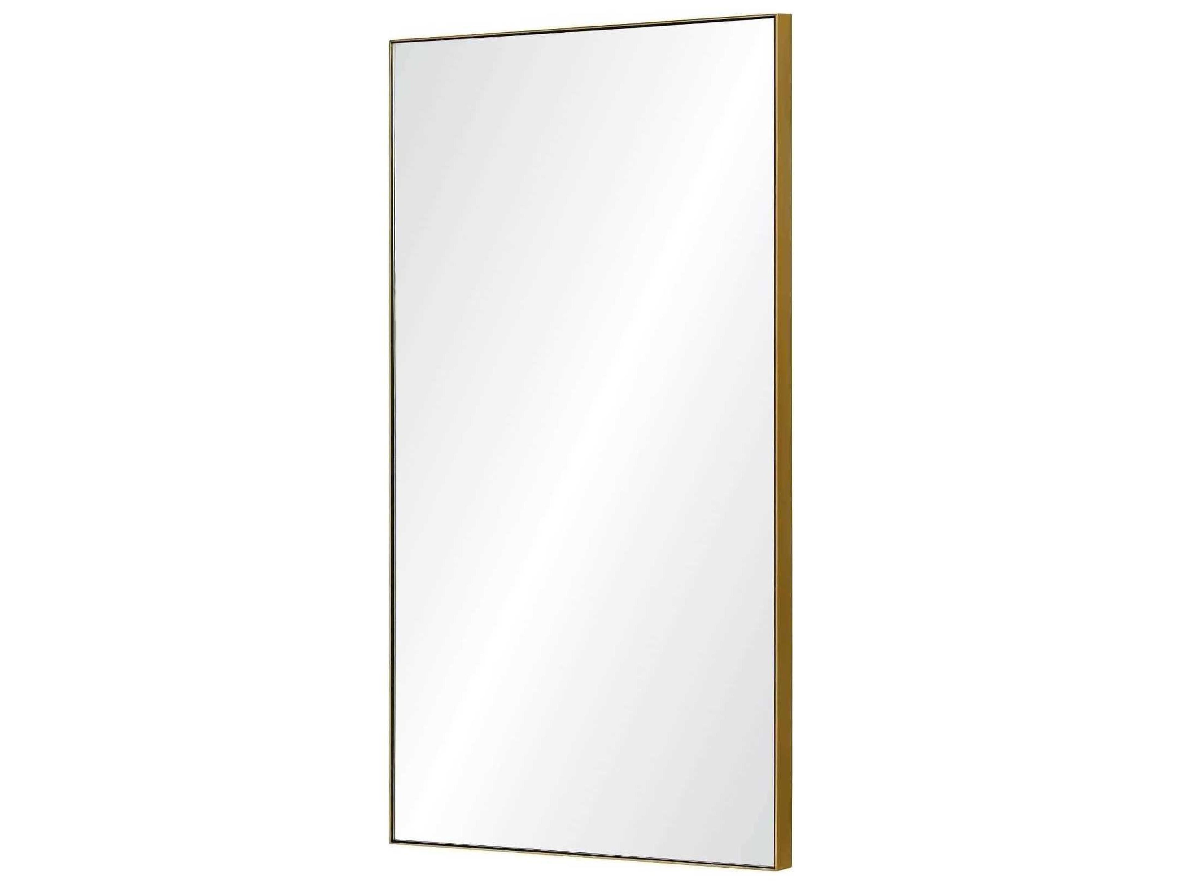 Mirror Home Burnished Brass Rectangular Wall Mirror