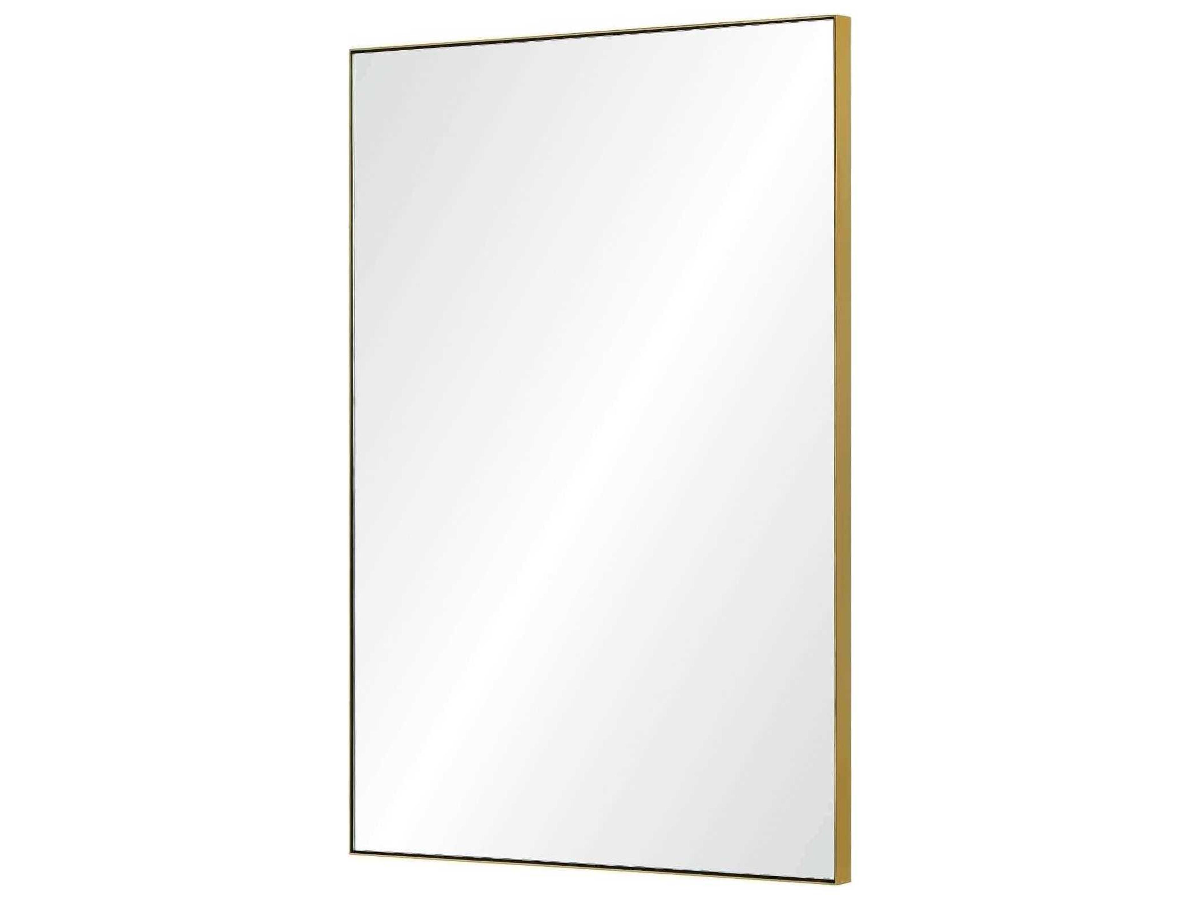 Mirror Home Burnished Brass Rectangular Wall Mirror