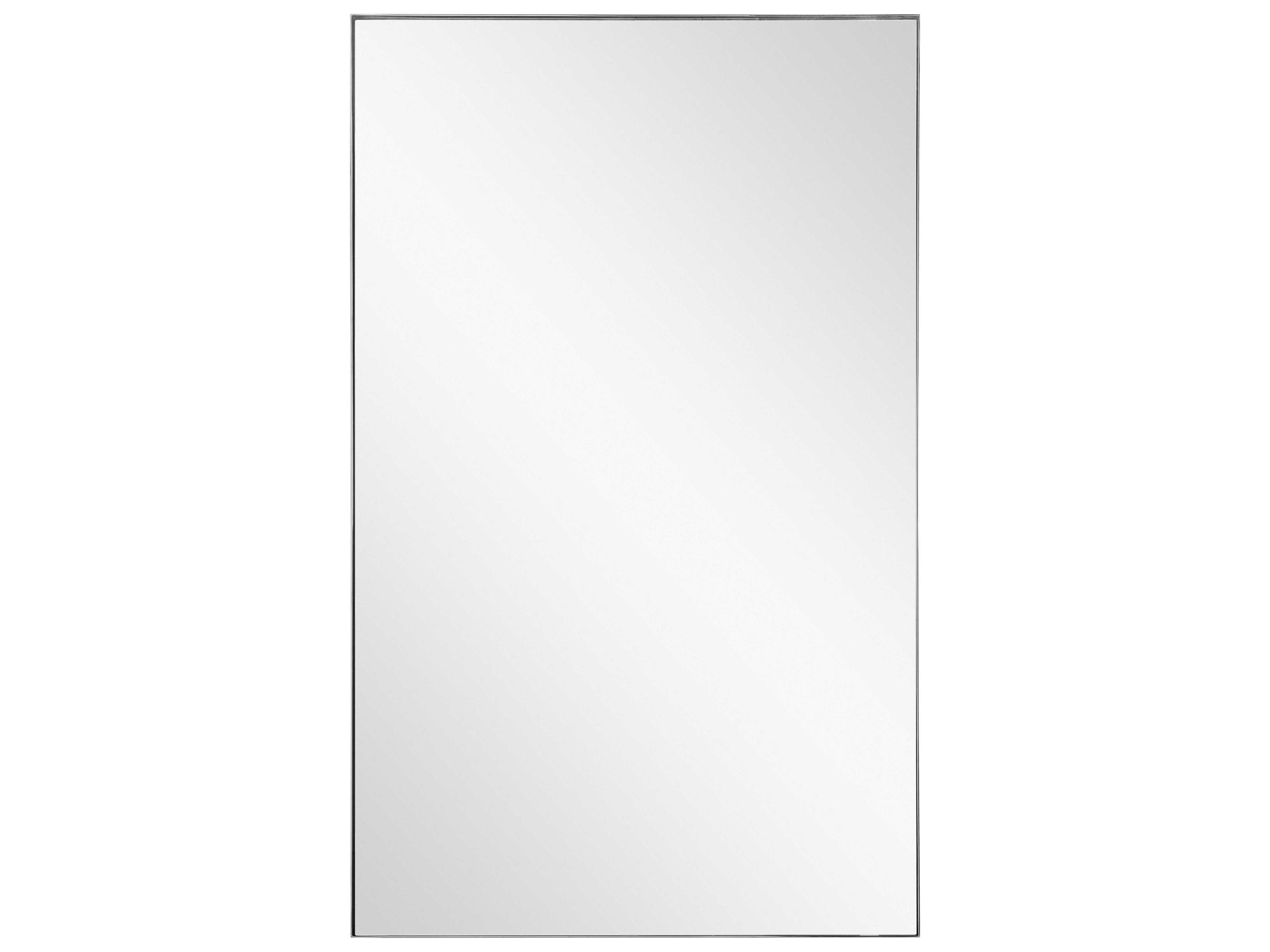 Polished Stainless Steel Rectangular Wall Mirror