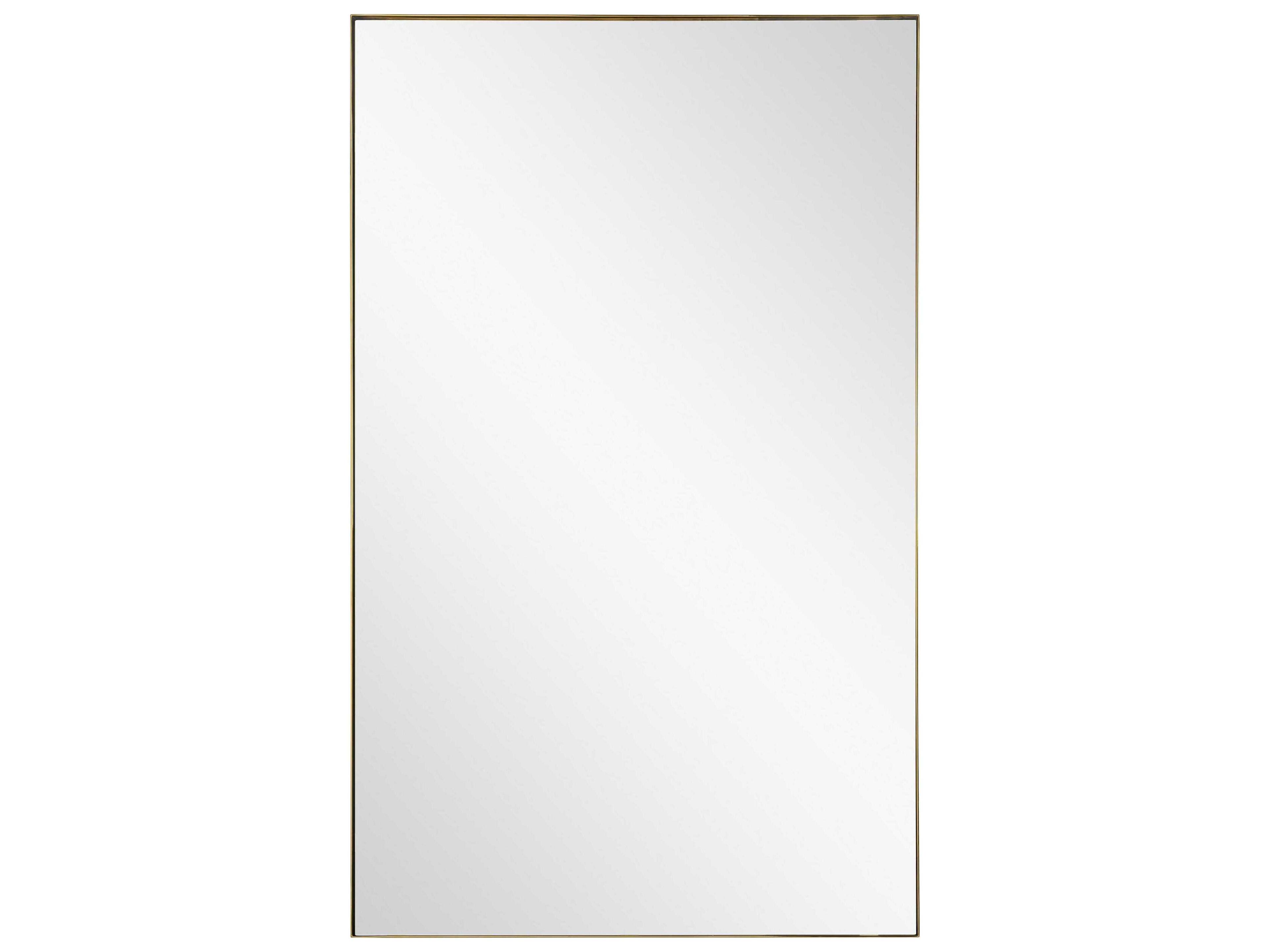 Burnished Brass Rectangular Wall Mirror