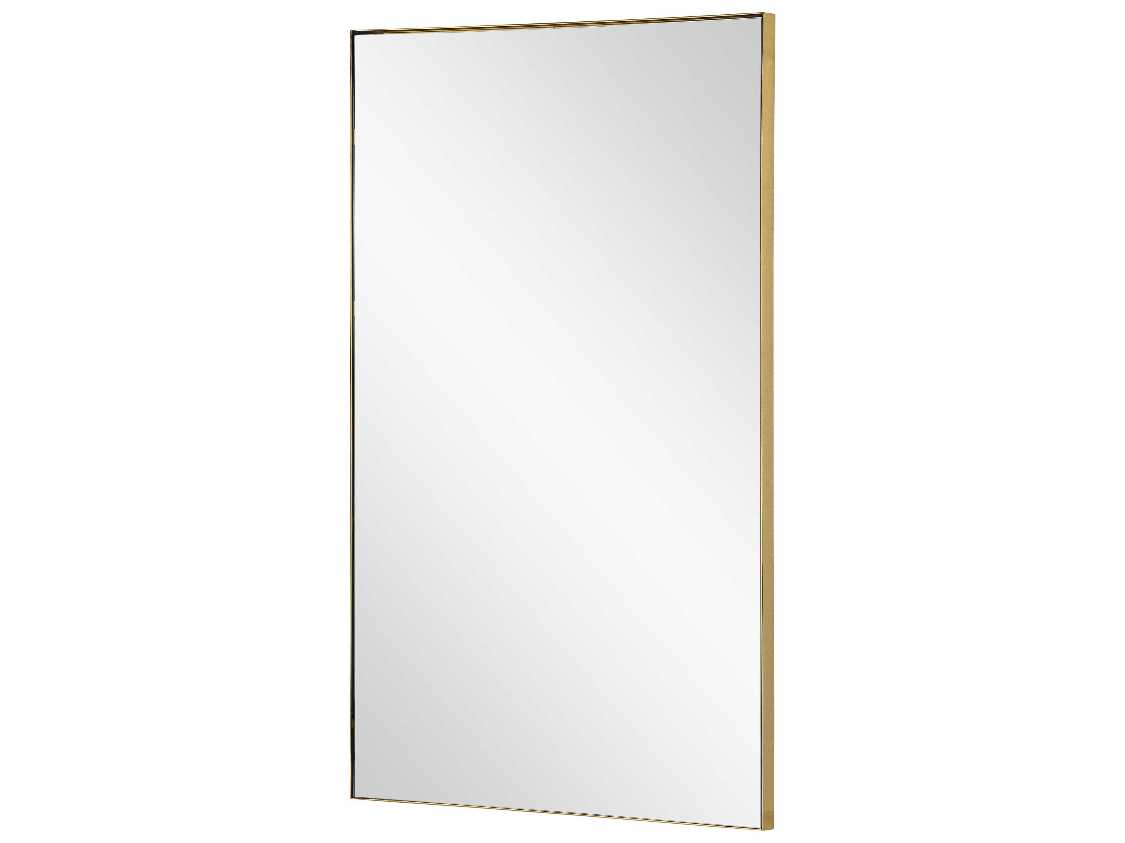 Mirror Home Burnished Brass Rectangular Wall Mirror