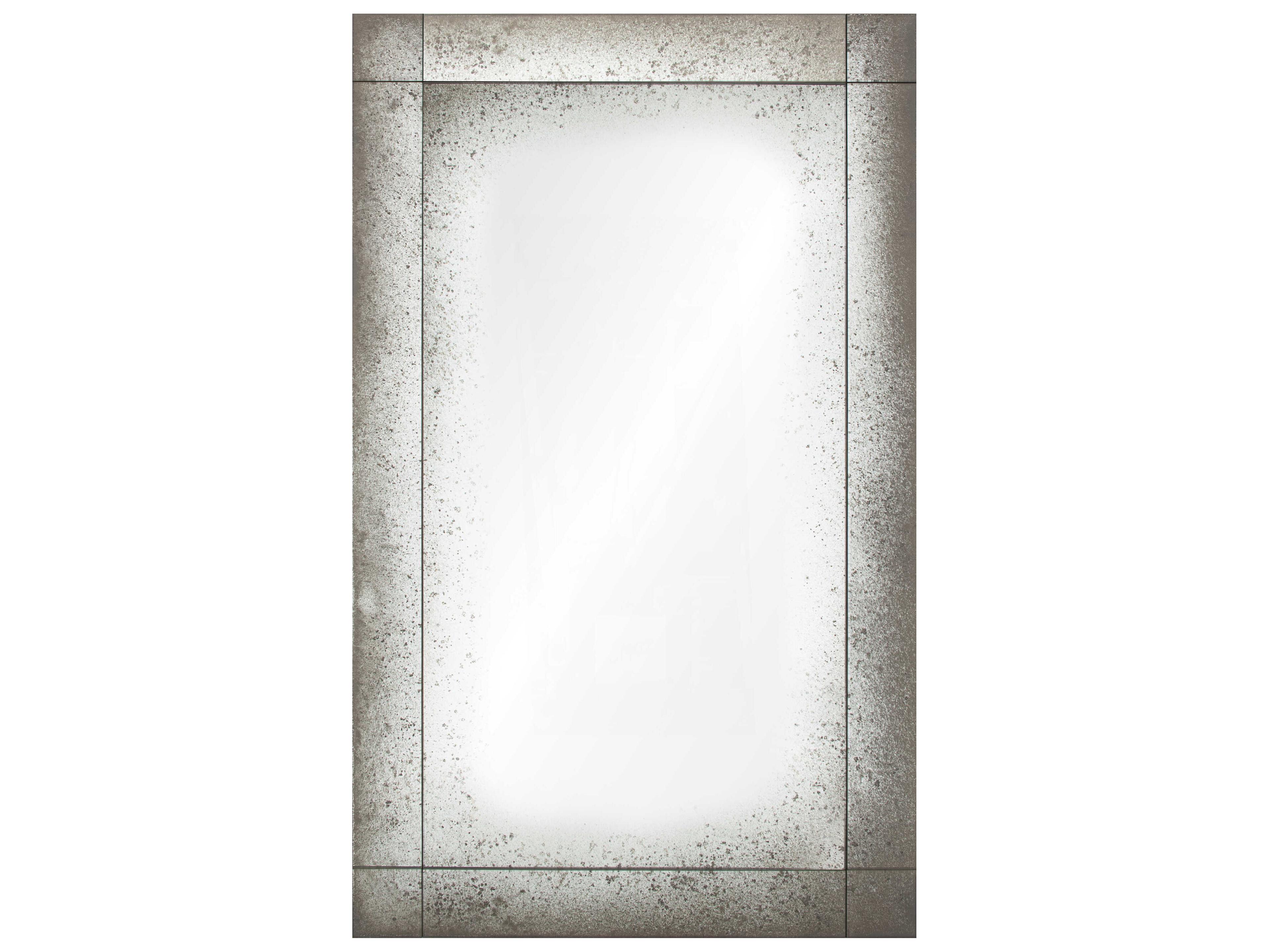 Antiqued Rectangular Wall Mirror