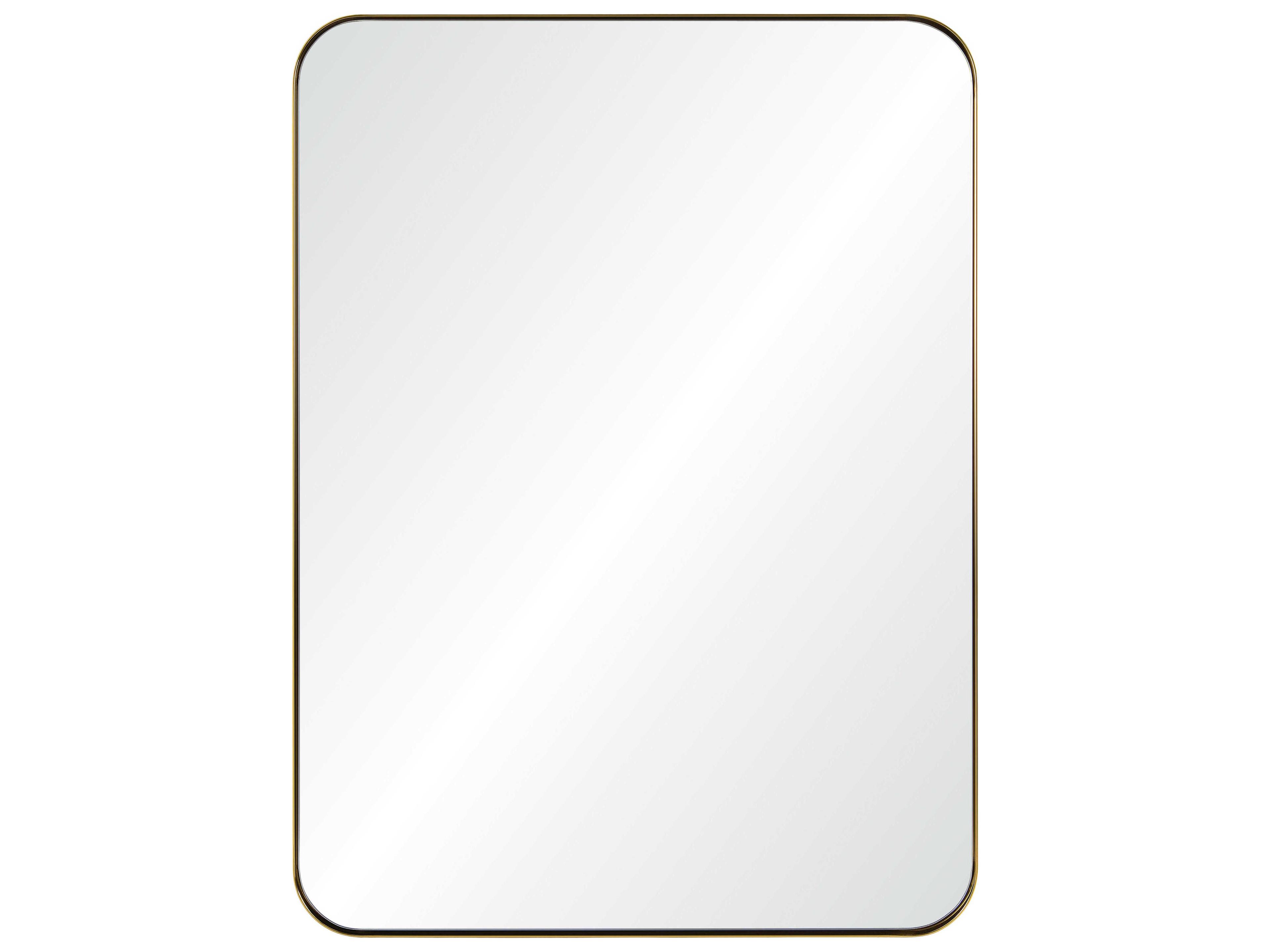 Mirror Home Burnished Brass Rectangular Wall Mirror