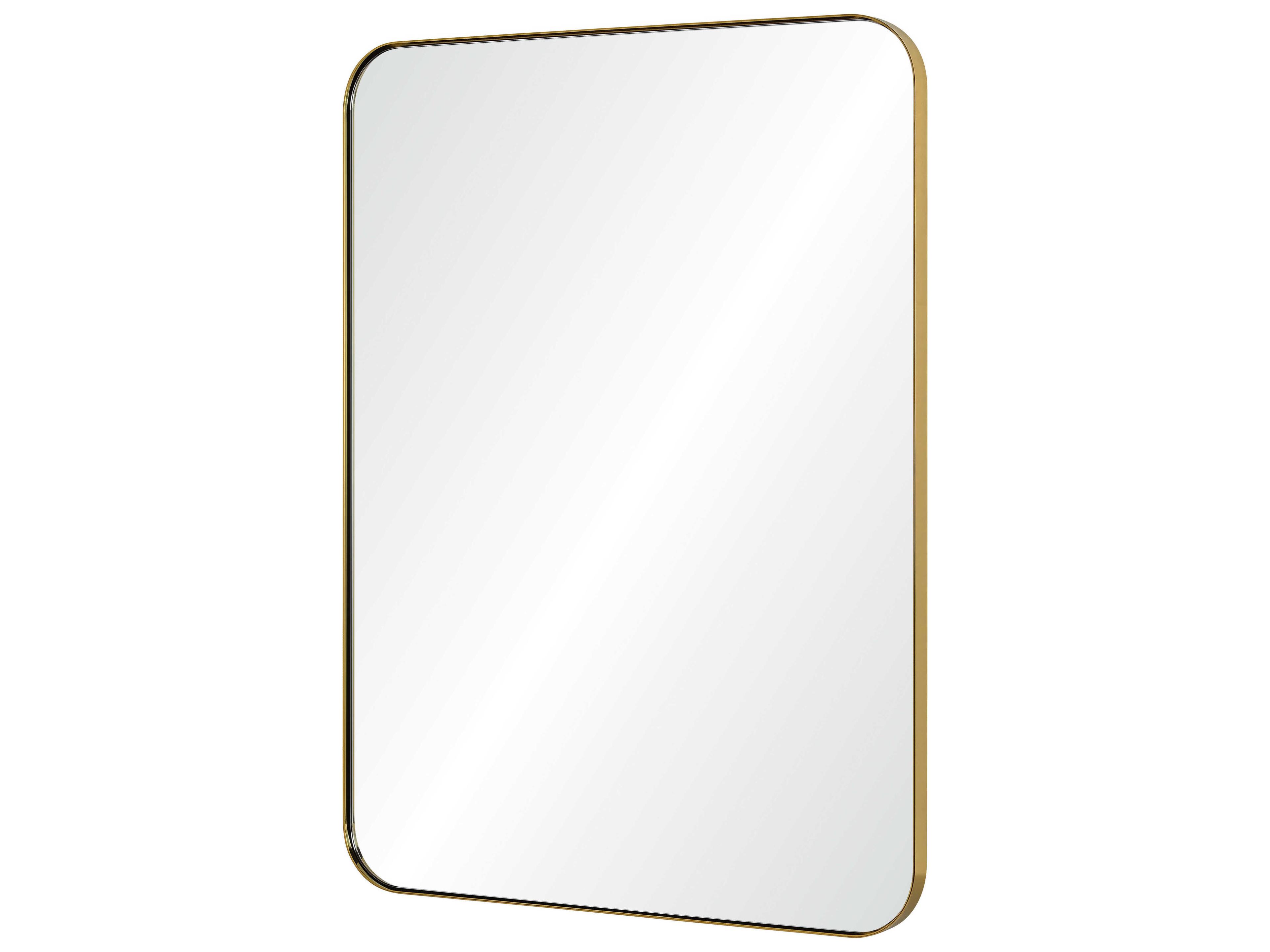 Mirror Home Burnished Brass Rectangular Wall Mirror