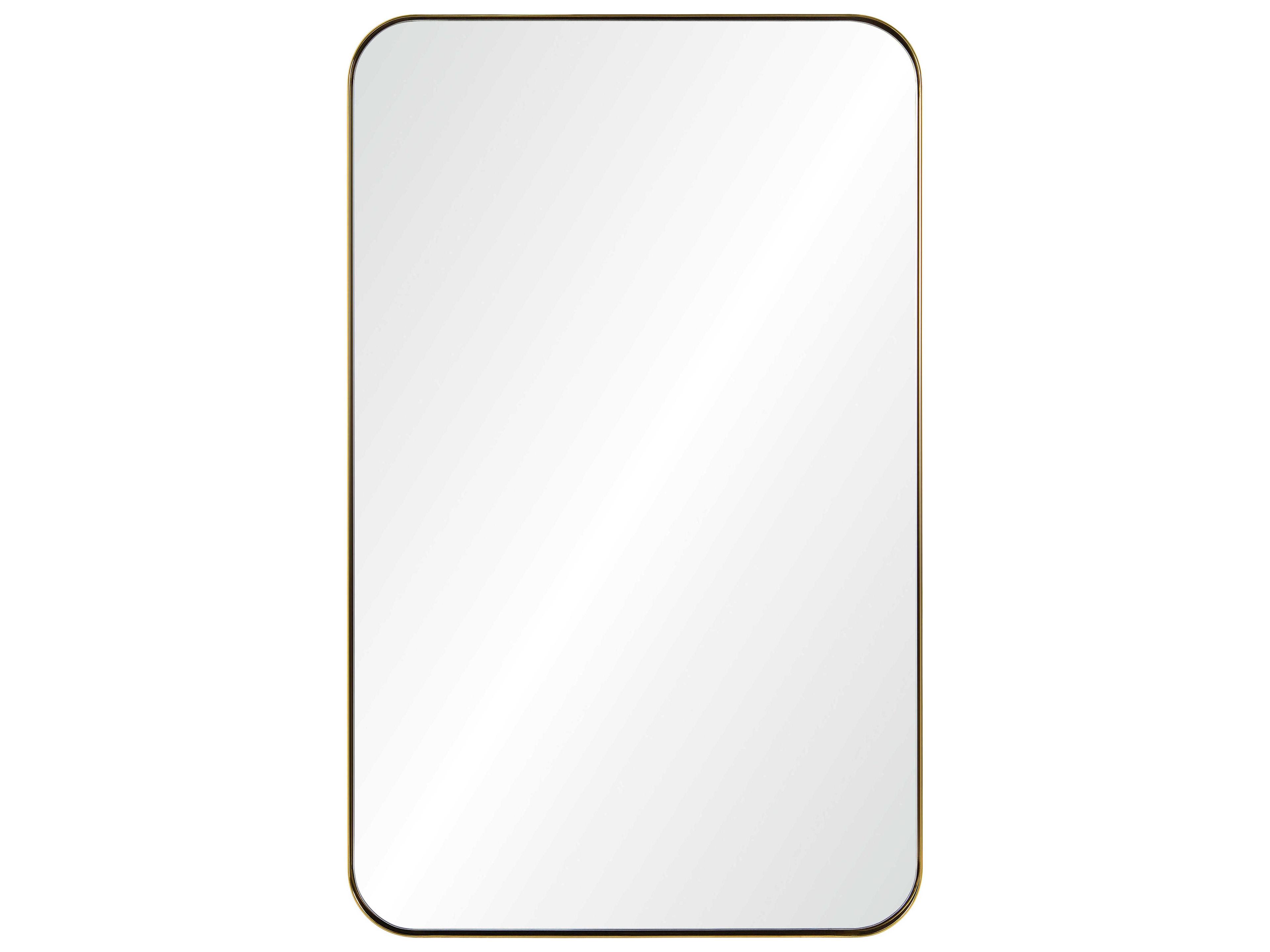 Mirror Home Burnished Brass Rectangular Wall Mirror