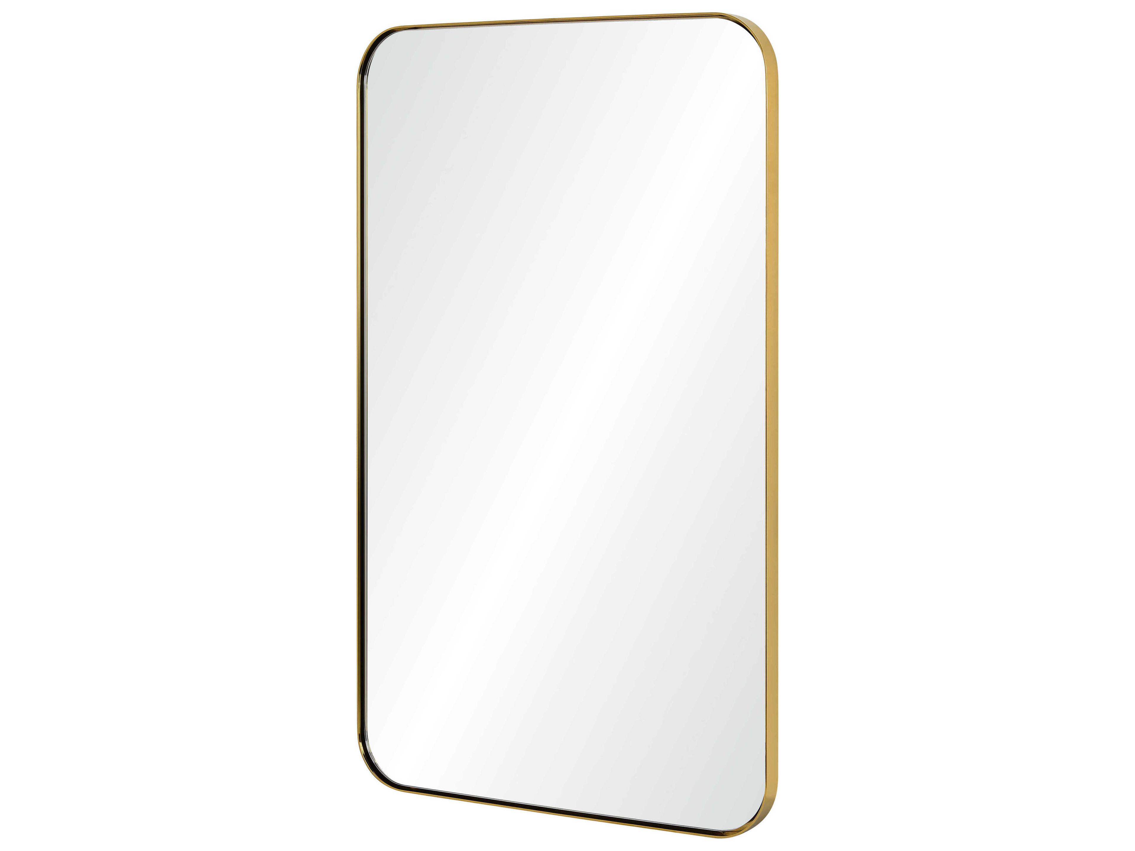 Mirror Home Burnished Brass Rectangular Wall Mirror