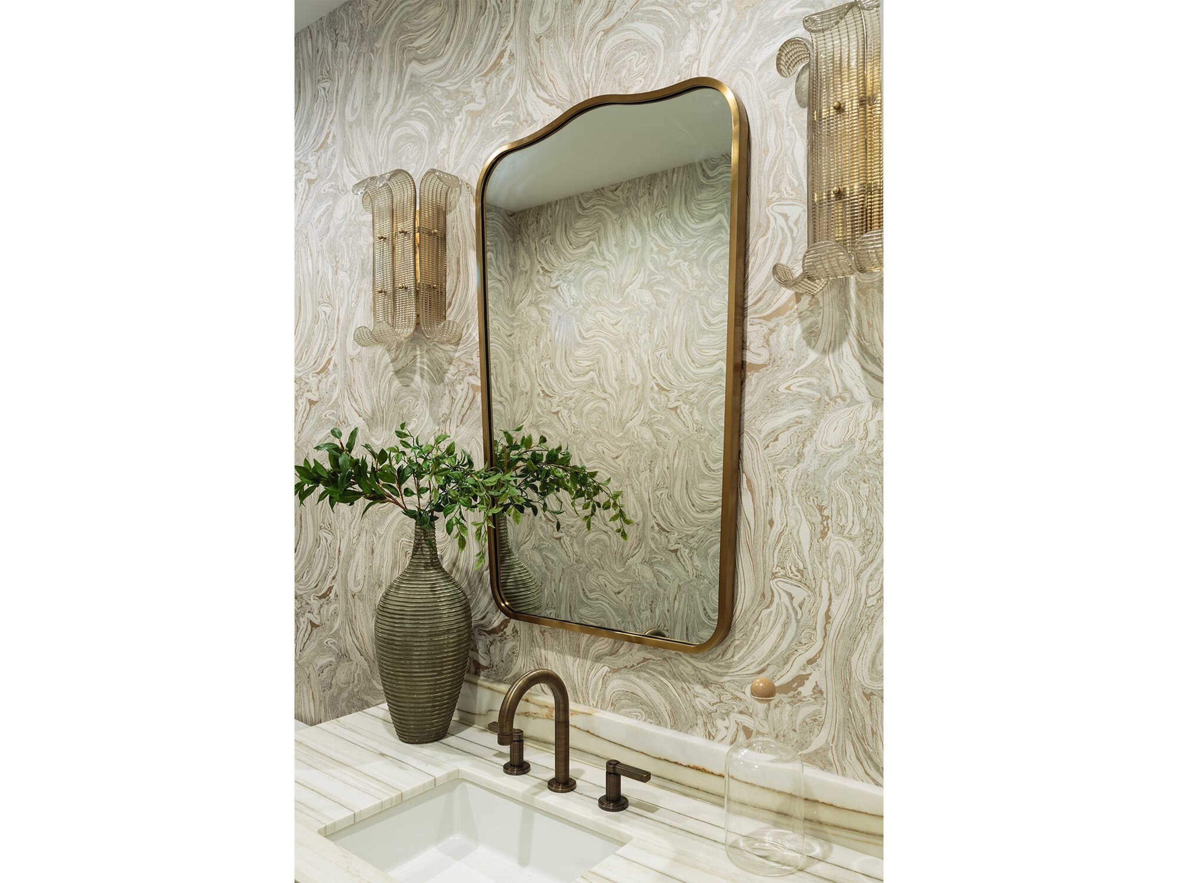 Mirror Home Antiqued Light Bronze Wall Mirror