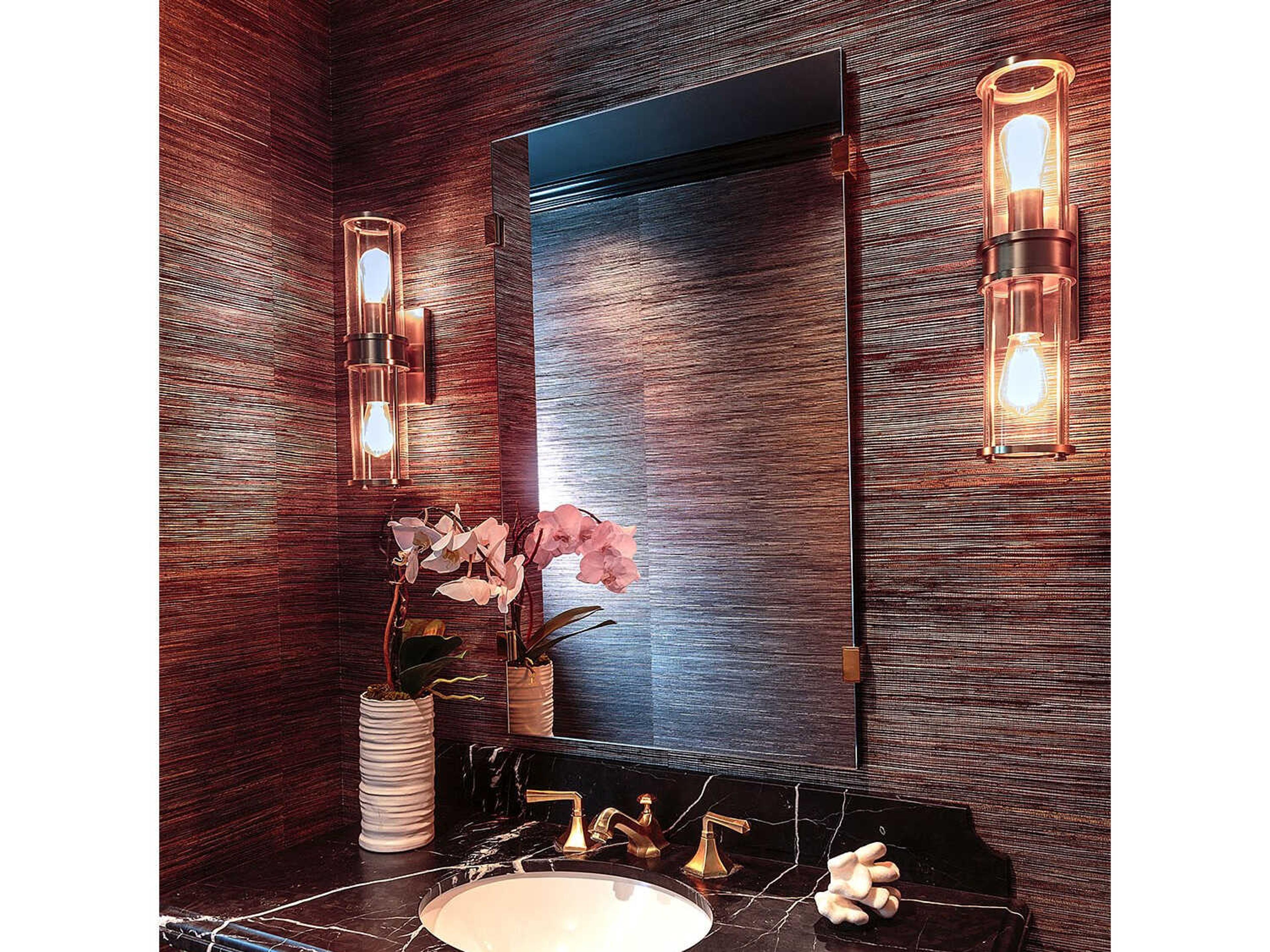 Mirror Home Polished Stainless Steel Rectangular Wall Mirror