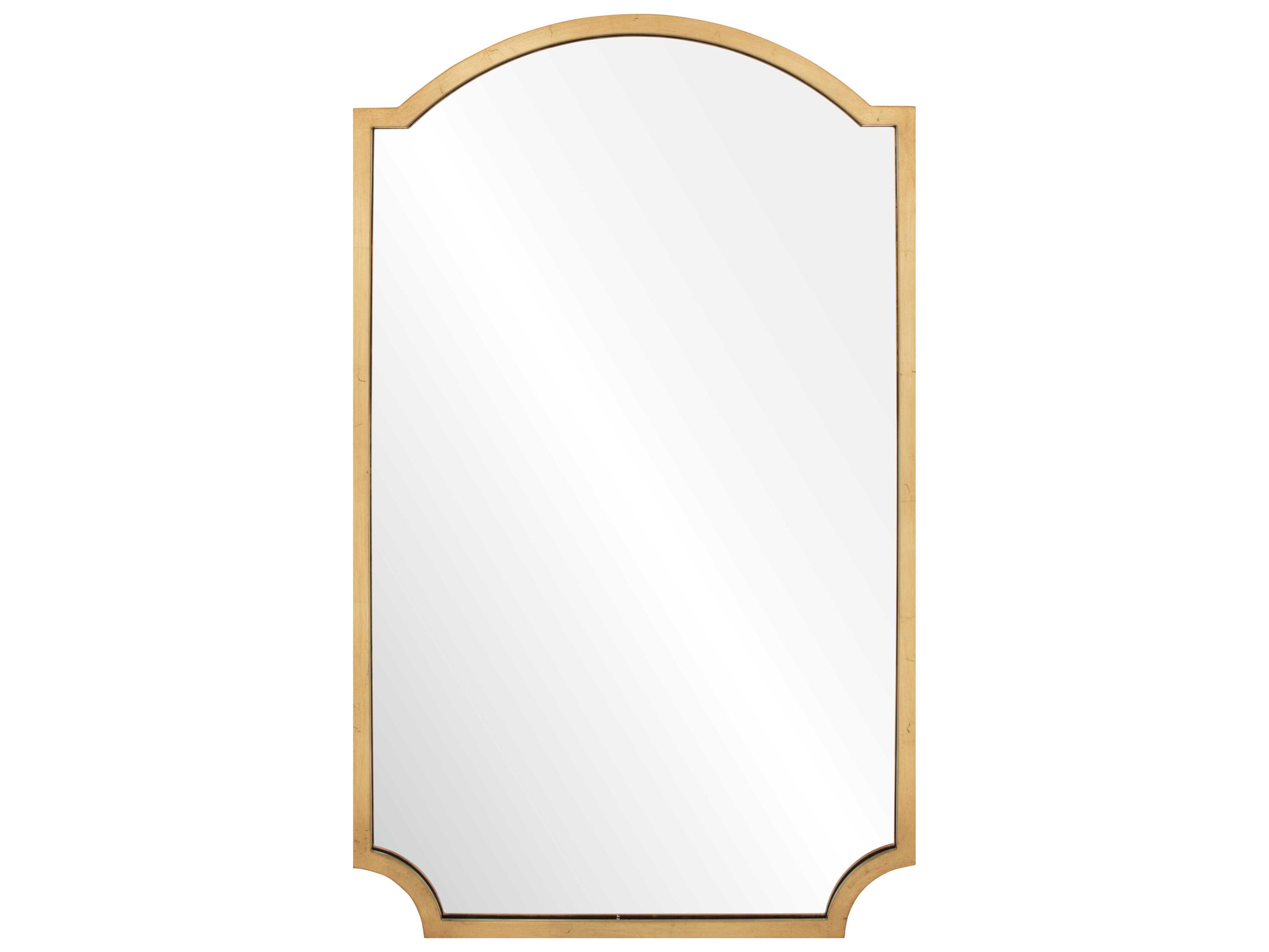 Mirror Home Distressed Gold Leaf Wall Mirror