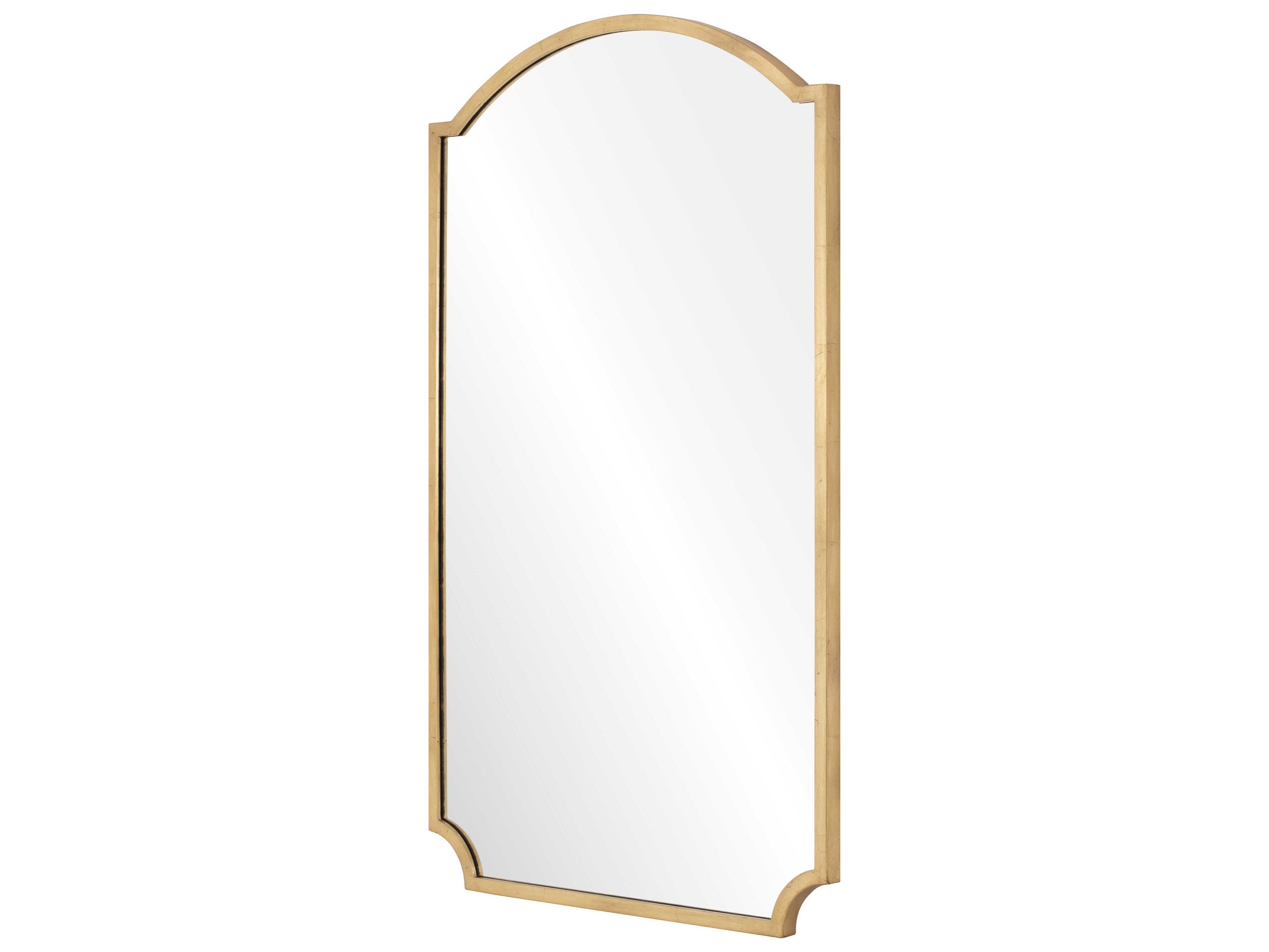 Mirror Home Distressed Gold Leaf Wall Mirror