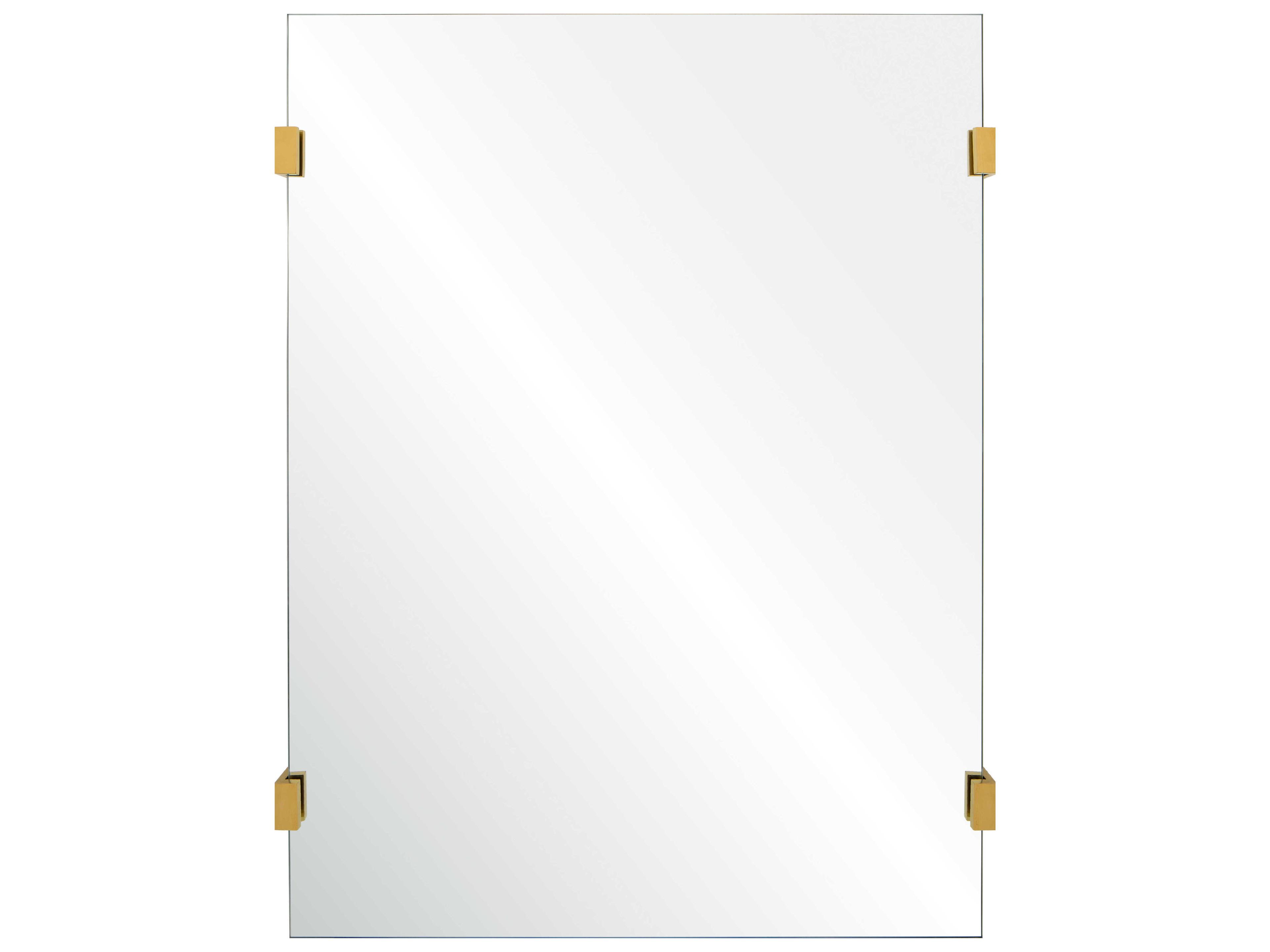 Mirror Home Burnished Brass Rectangular Wall Mirror