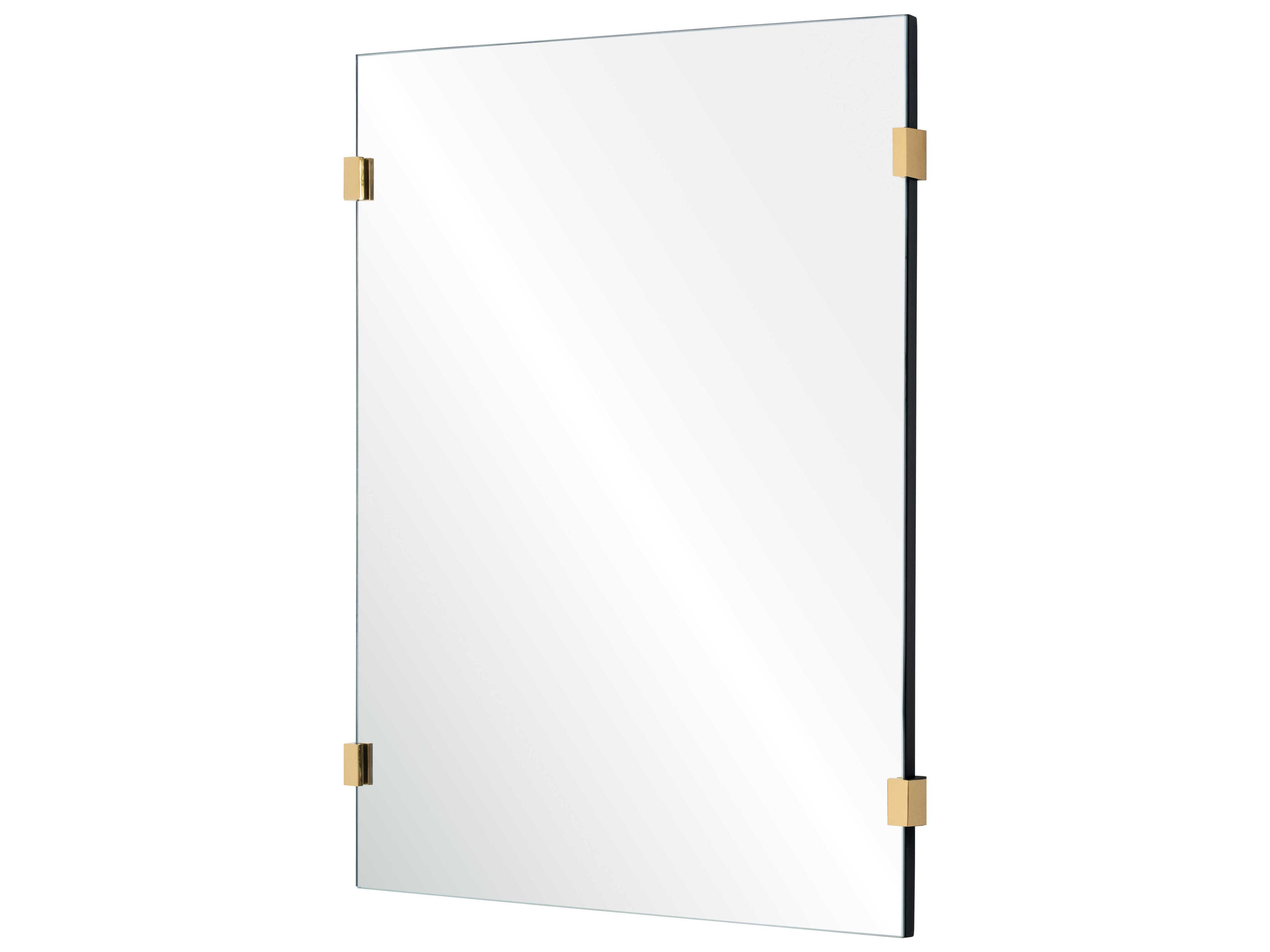 Mirror Home Burnished Brass Rectangular Wall Mirror