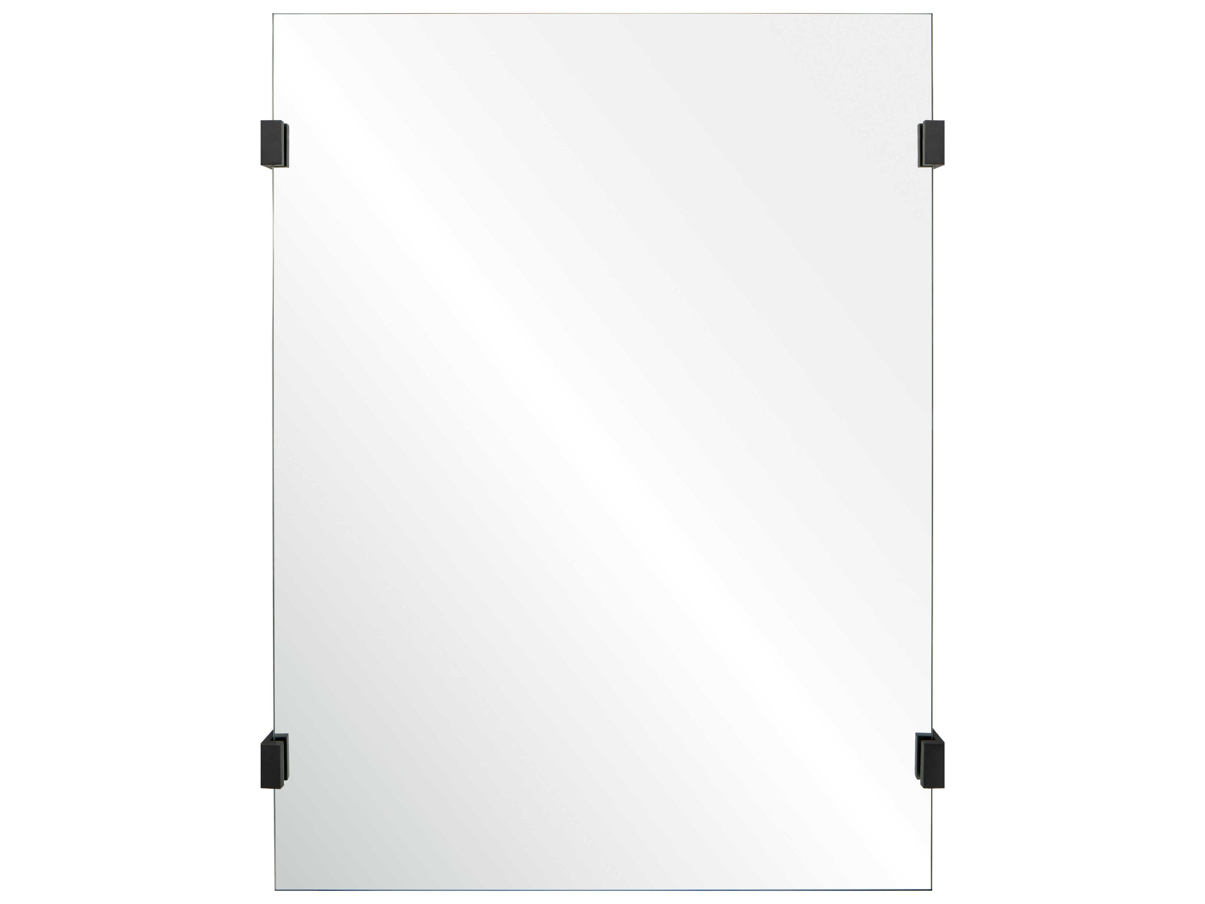 Black Nickel Rectangular Wall Mirror