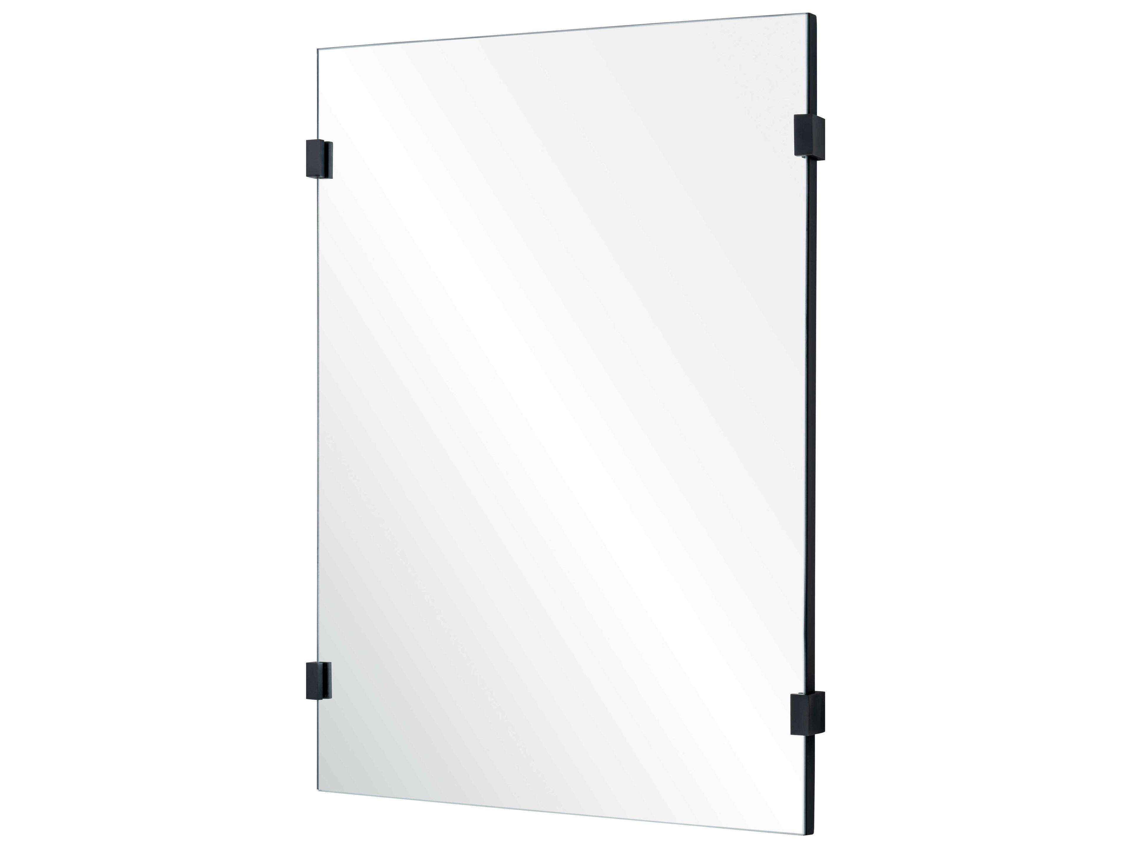 Mirror Home Black Nickel Rectangular Wall Mirror