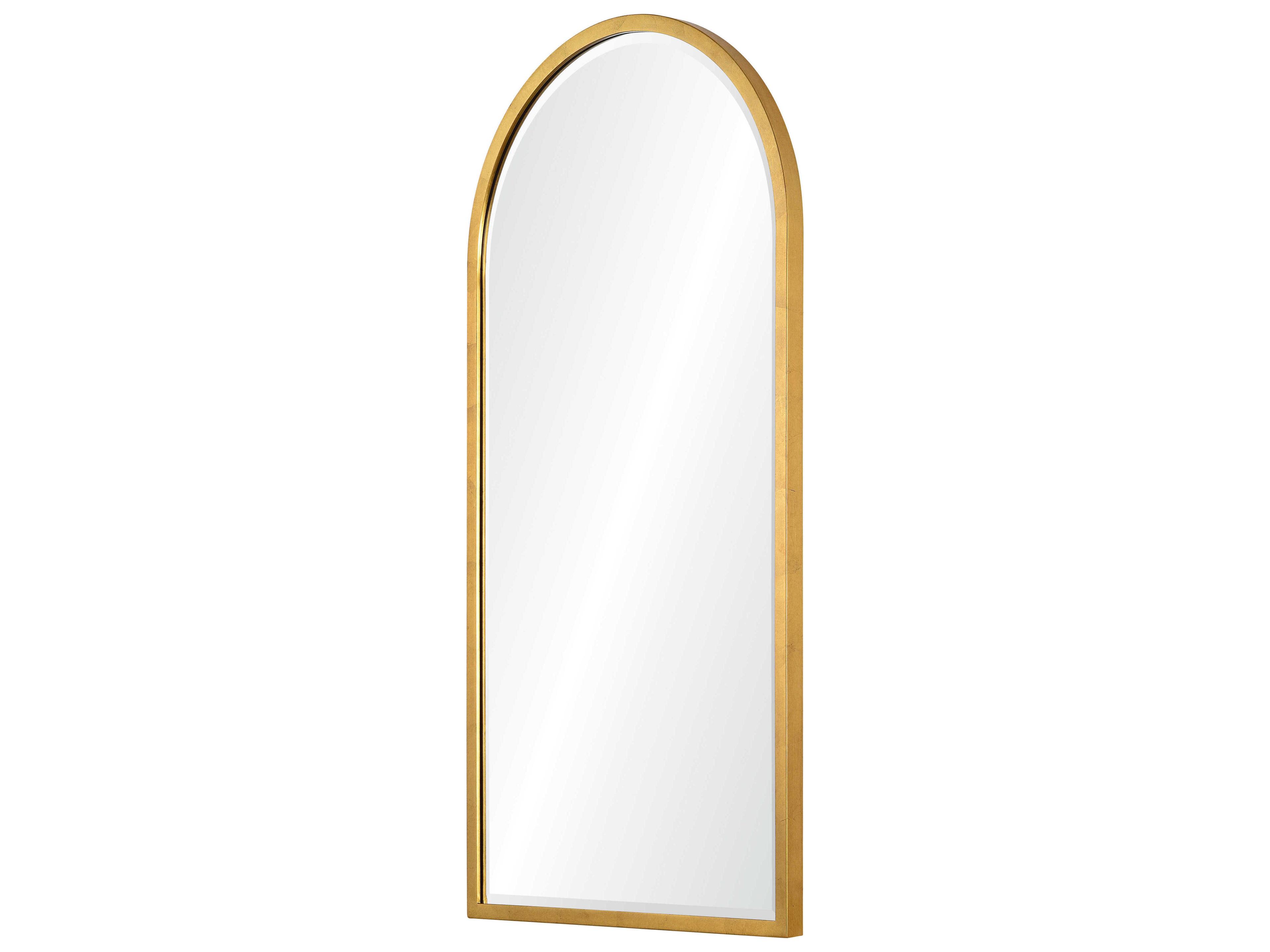 Mirror Home Distressed Gold Leaf Wall Mirror