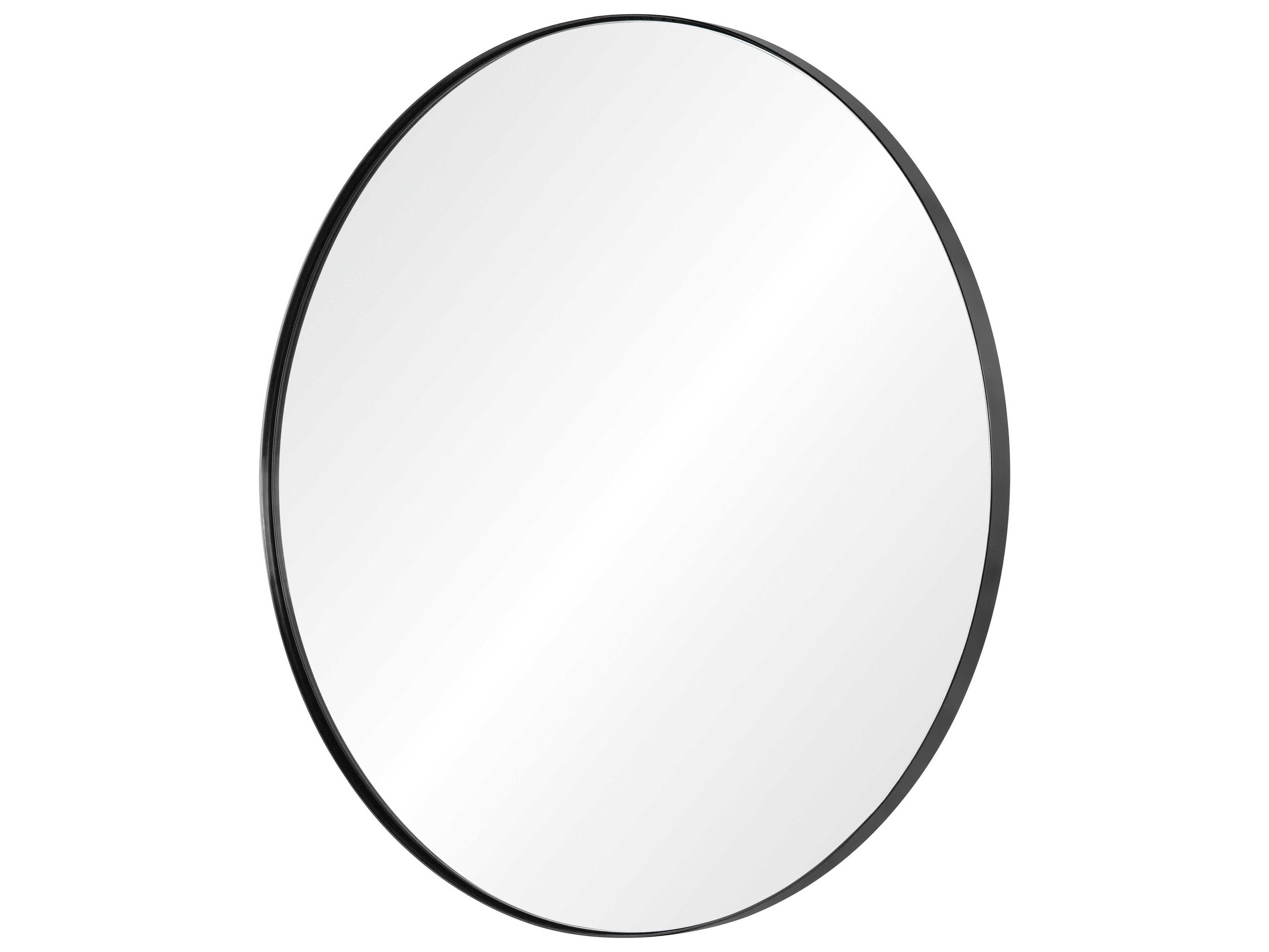 Mirror Home Black Nickel Round Wall Mirror