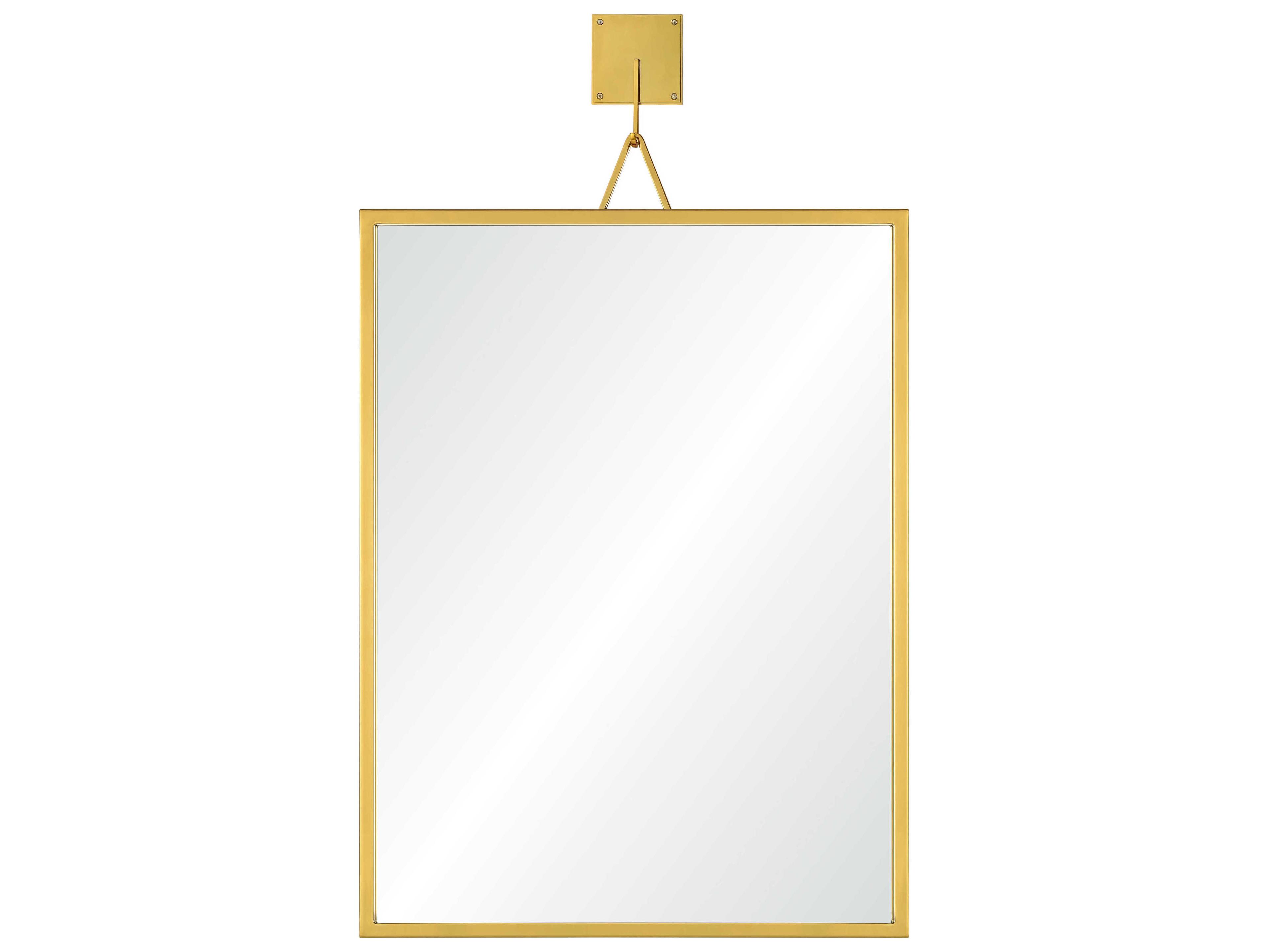 Mirror Home Burnished Brass Rectangular Wall Mirror