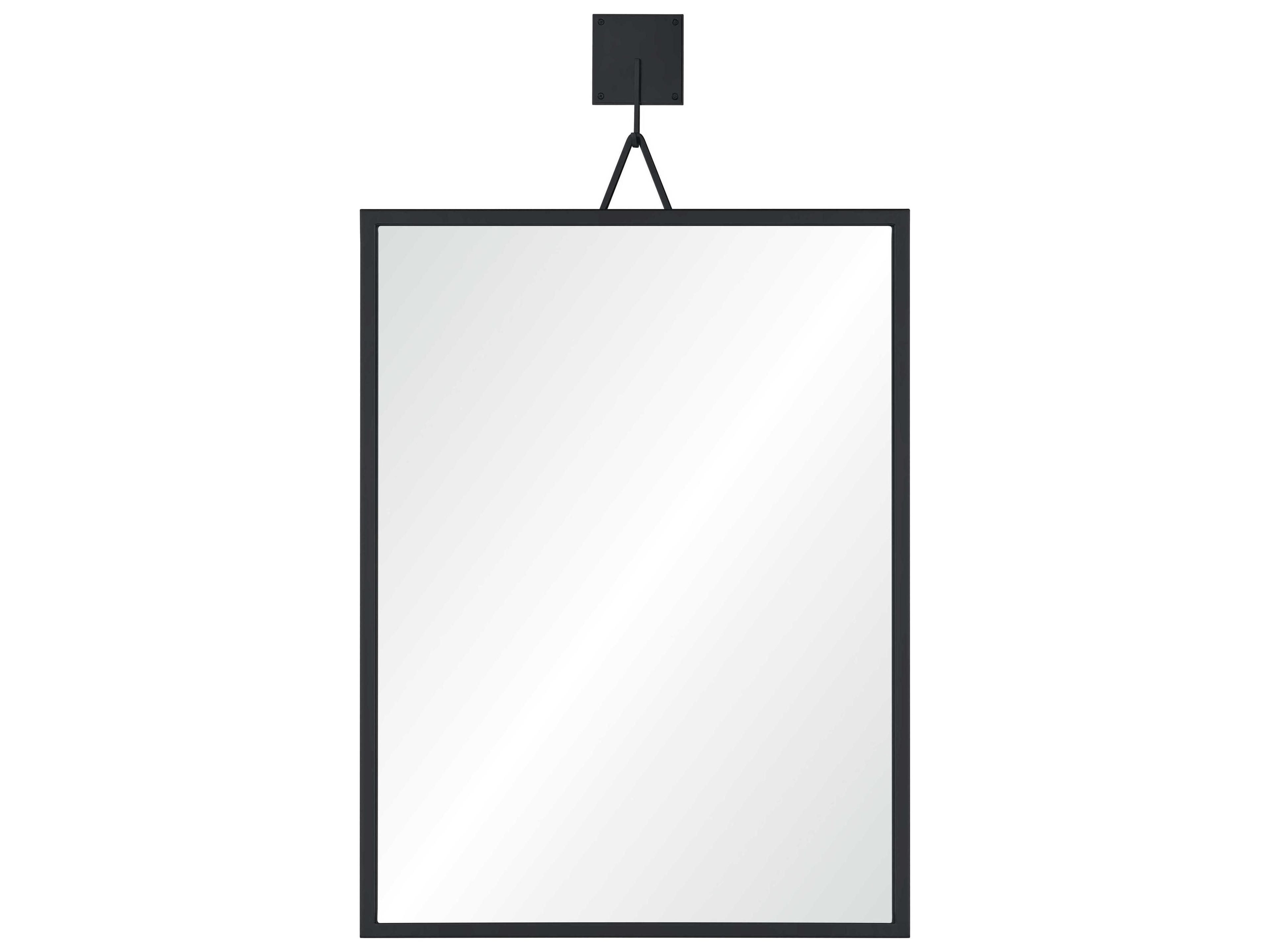 Black Nickel Rectangular Wall Mirror