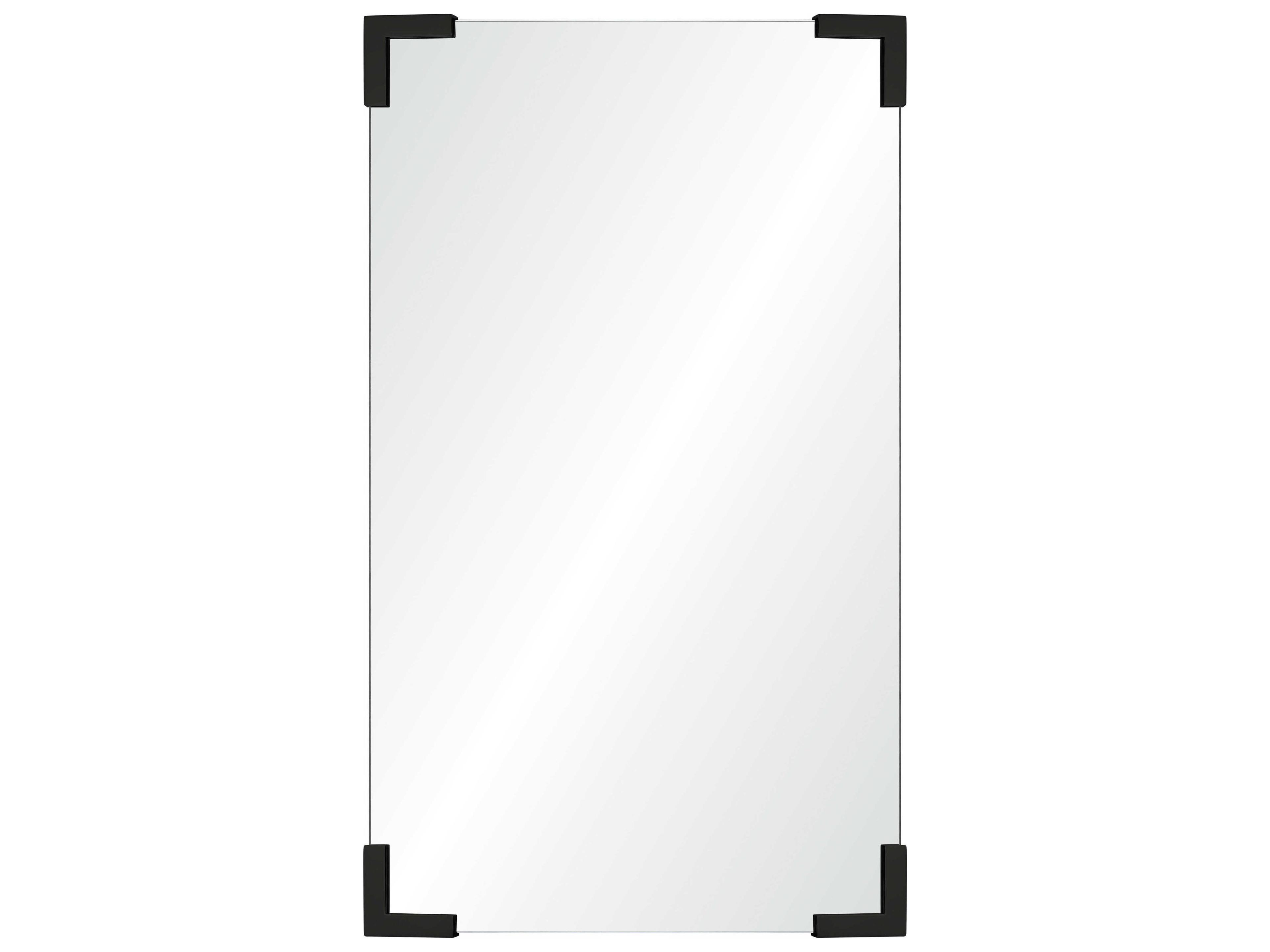 Mirror Home Black Nickel Rectangular Wall Mirror