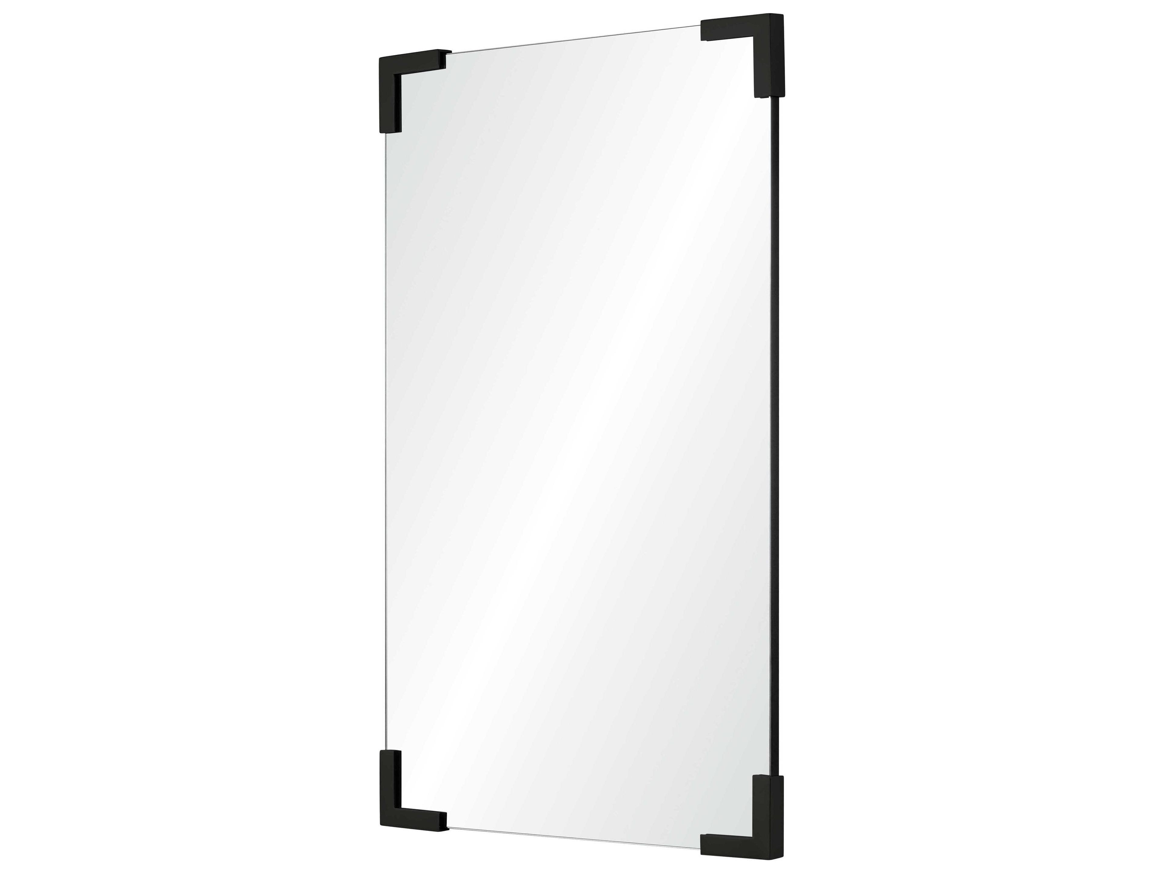 Mirror Home Black Nickel Rectangular Wall Mirror