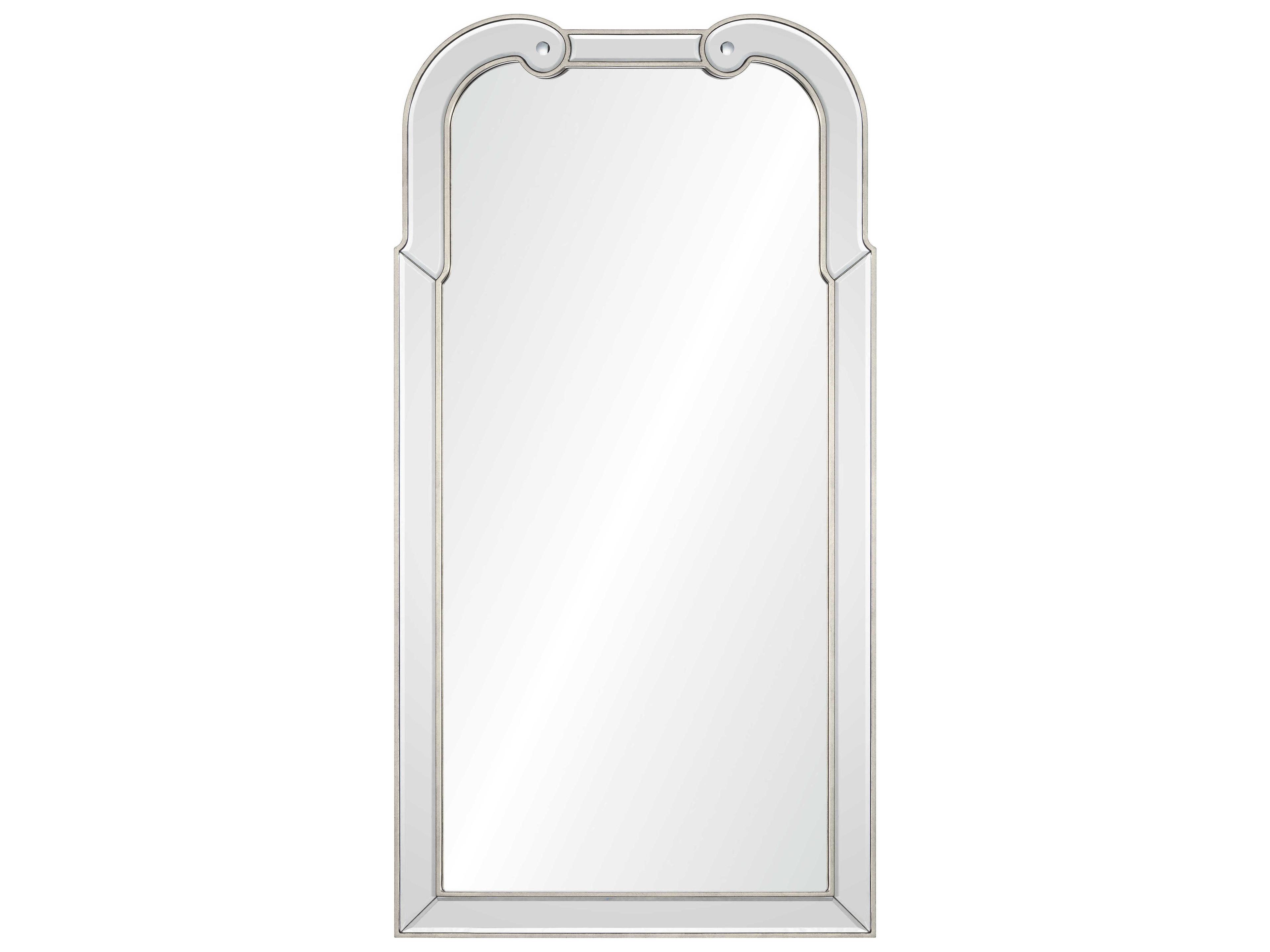 Distressed Silver Leaf Wall Mirror