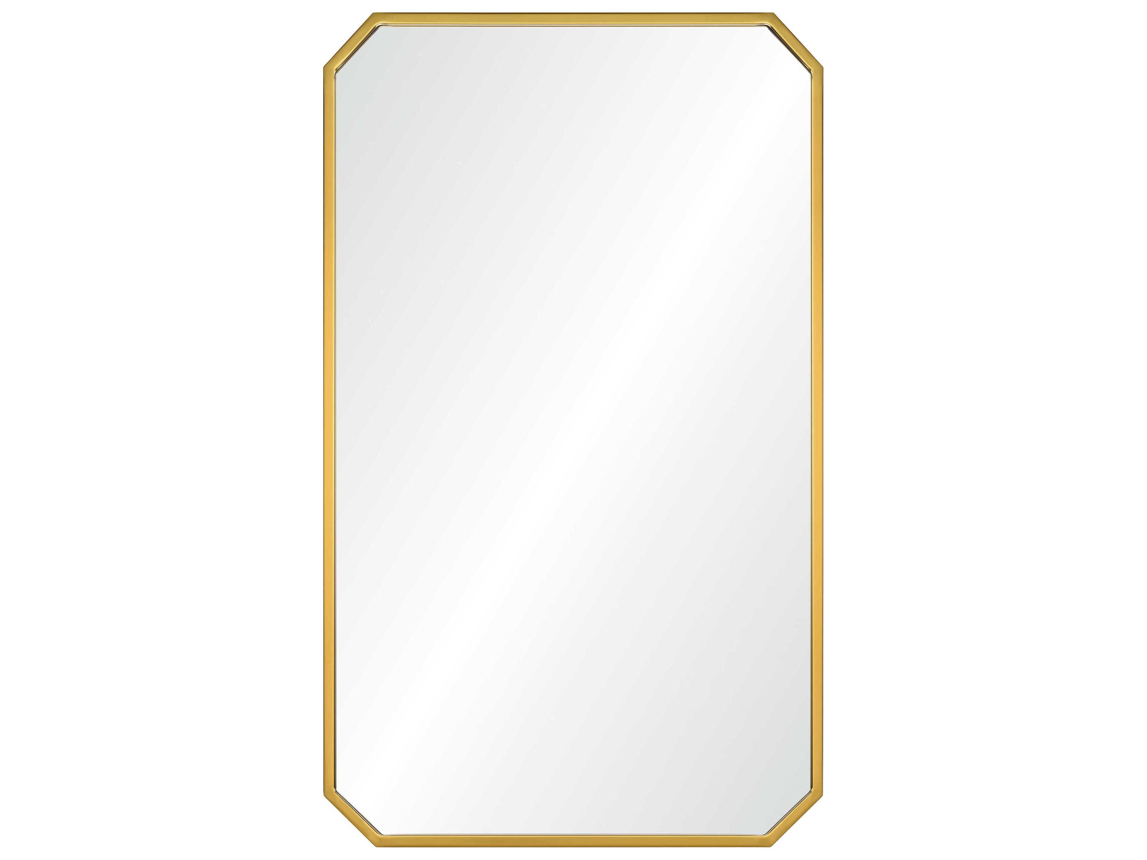 Mirror Home Burnished Brass Rectangular Wall Mirror