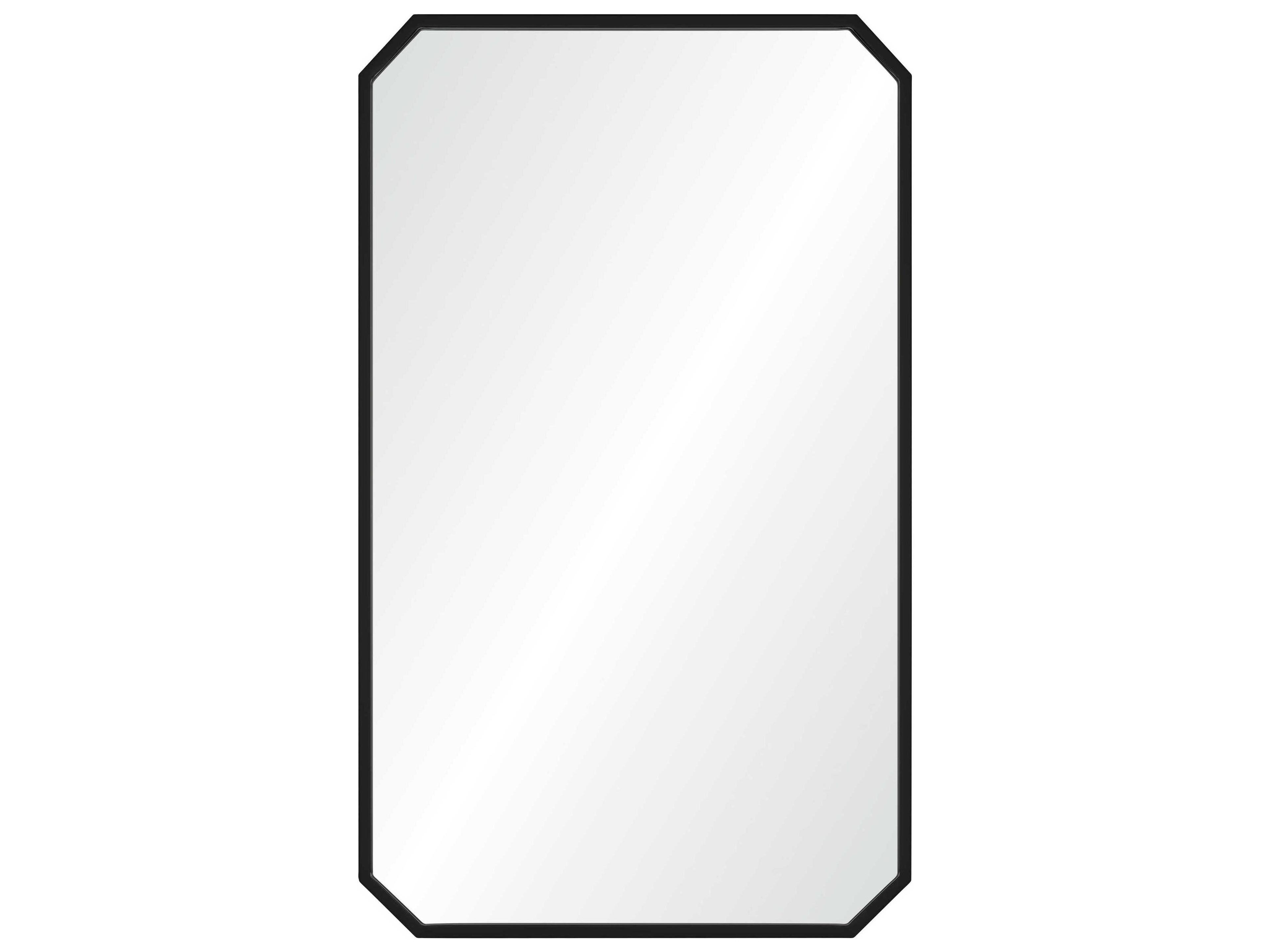 Mirror Home Matte Black Rectangular Wall Mirror