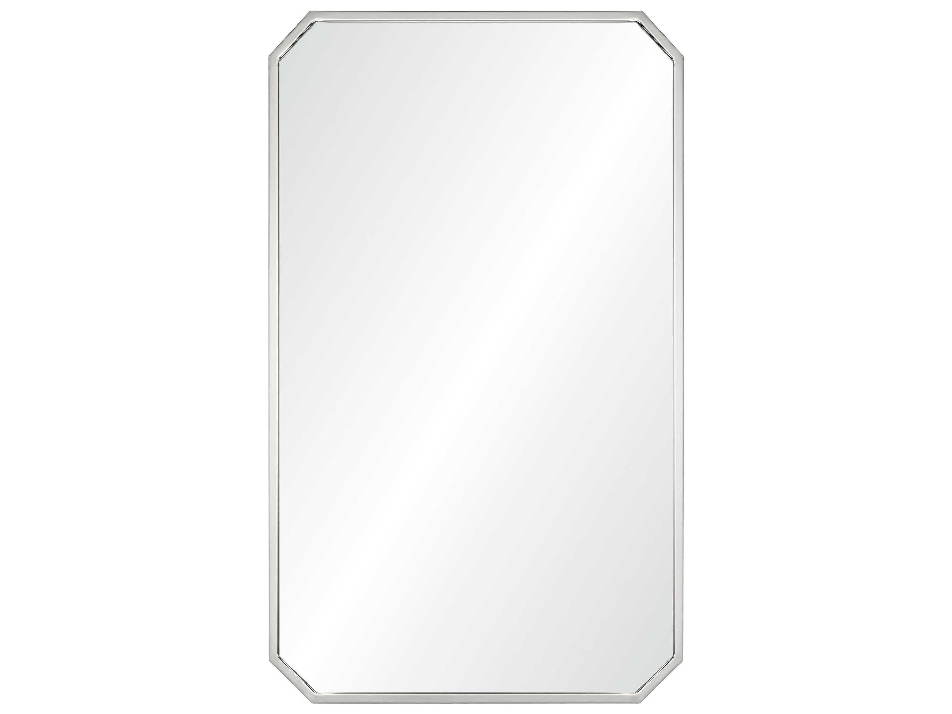 Polished Stainless Steel Rectangular Wall Mirror