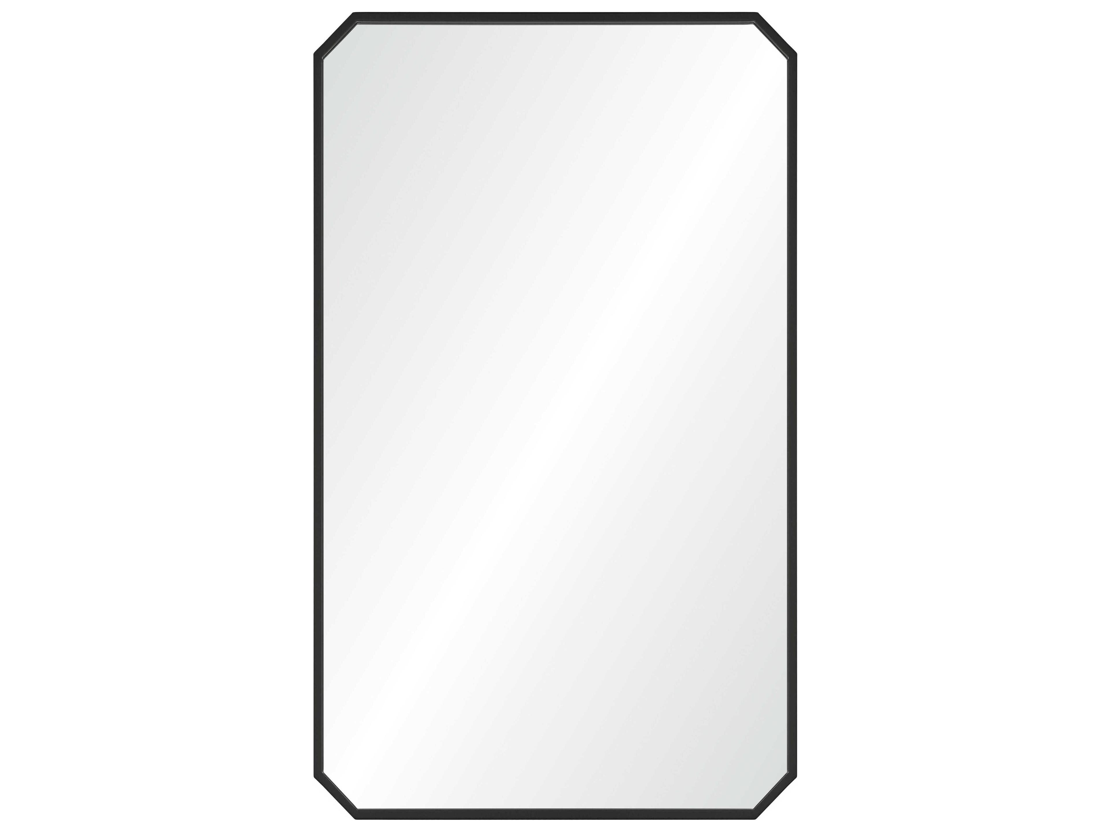 Mirror Home Matte Black Rectangular Wall Mirror