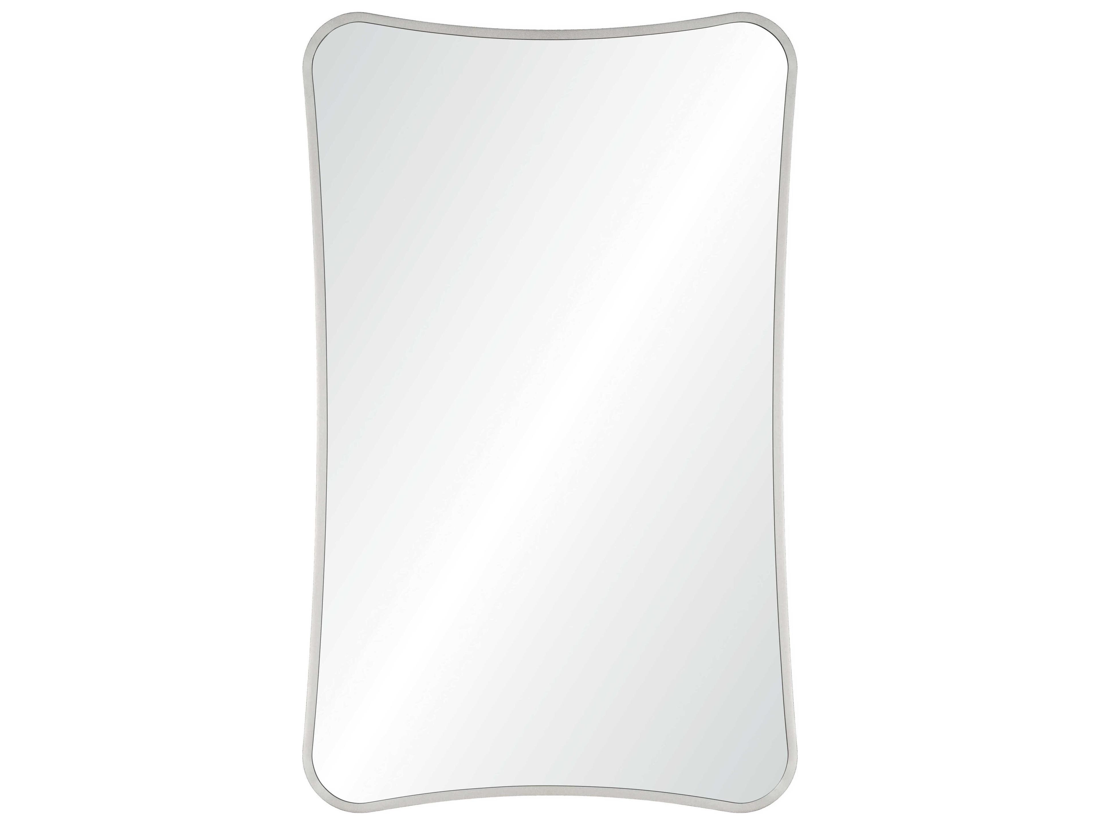 Mirror Home Satin Nickel Rectangular Wall Mirror