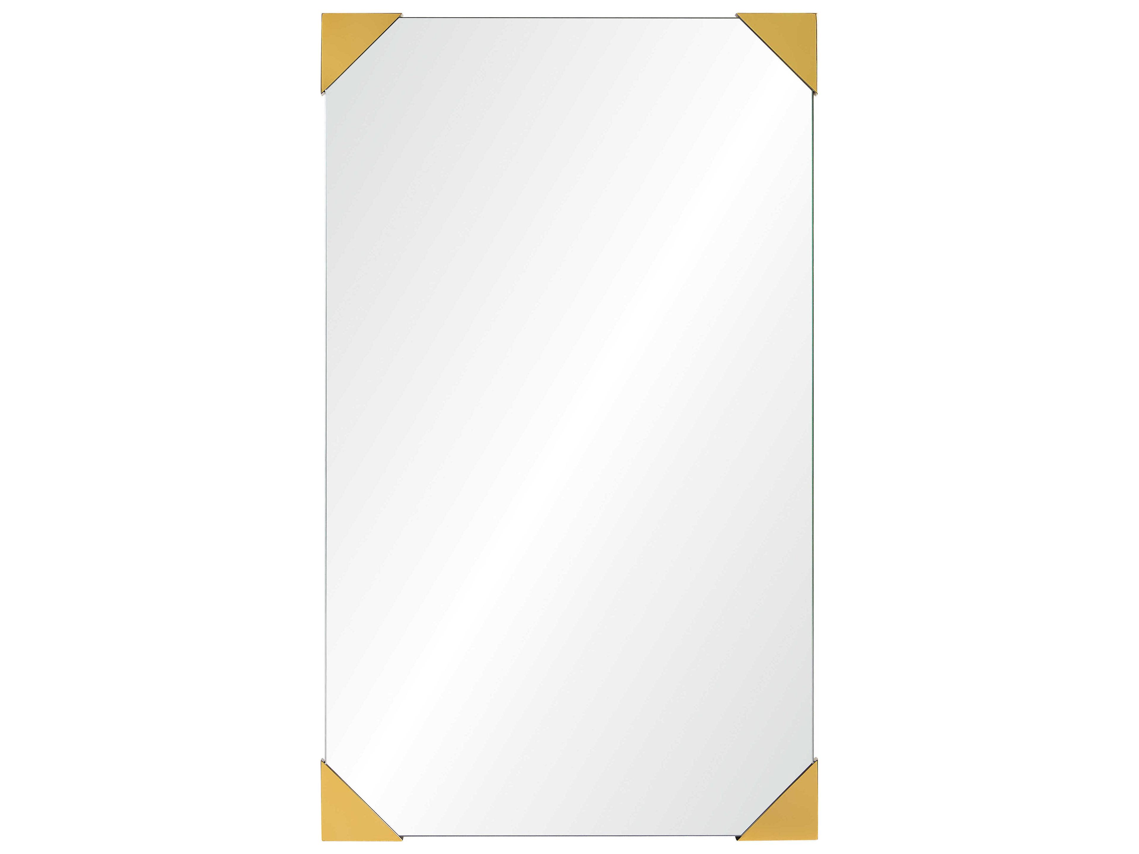 Mirror Home Burnished Brass Rectangular Wall Mirror