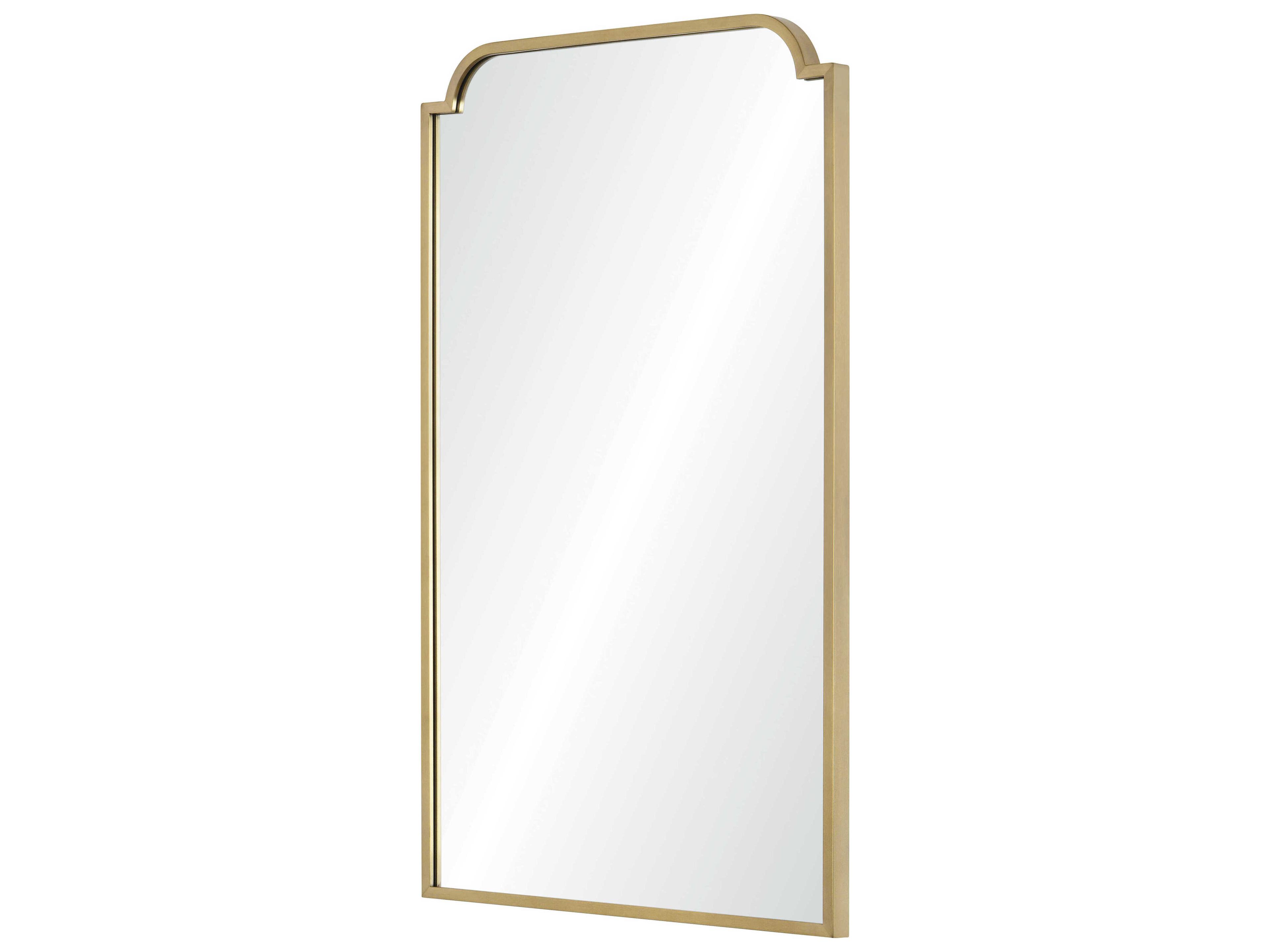 Mirror Home Satin Brass Rectangular Wall Mirror