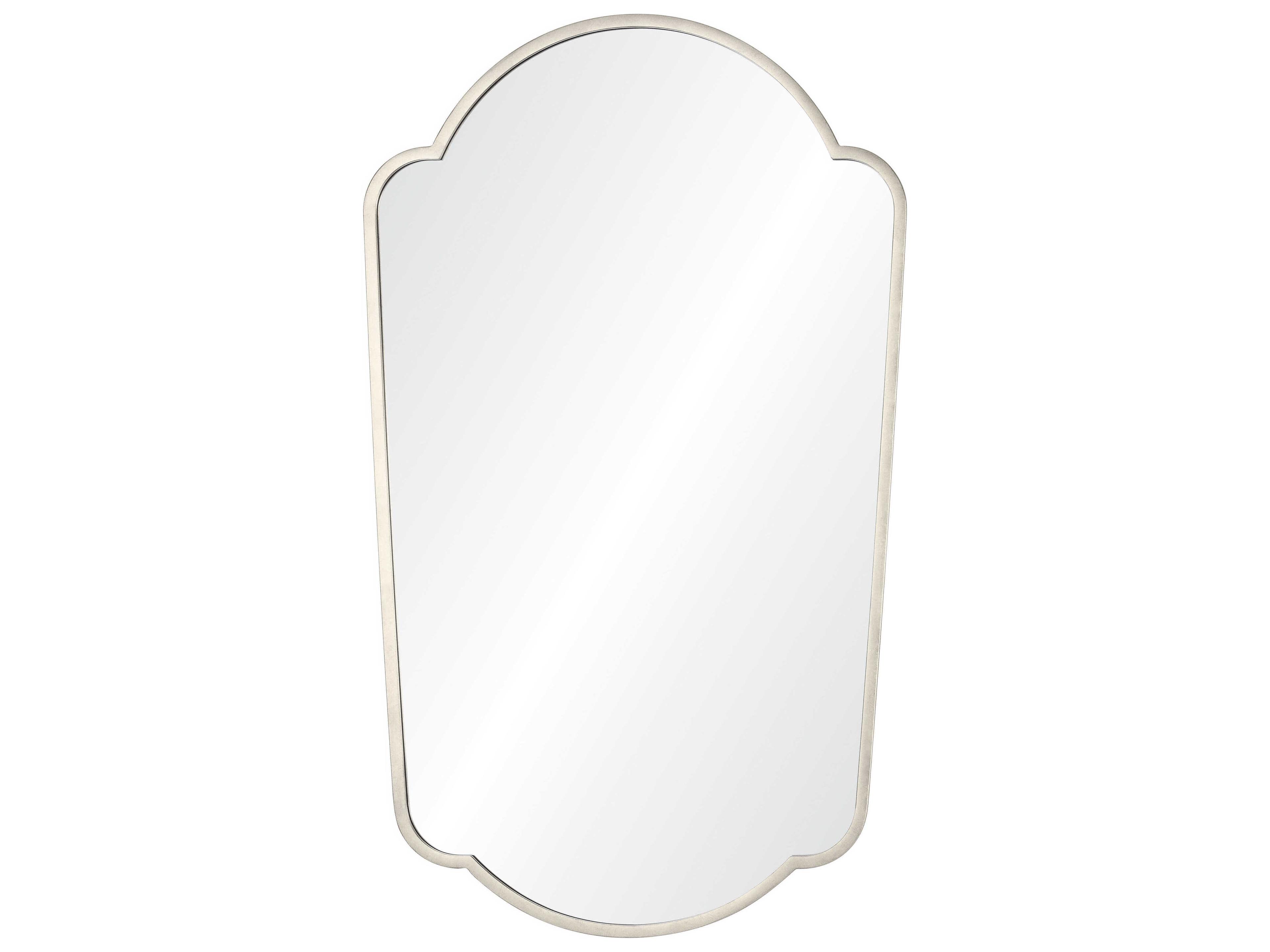Distressed Silver Leaf Wall Mirror