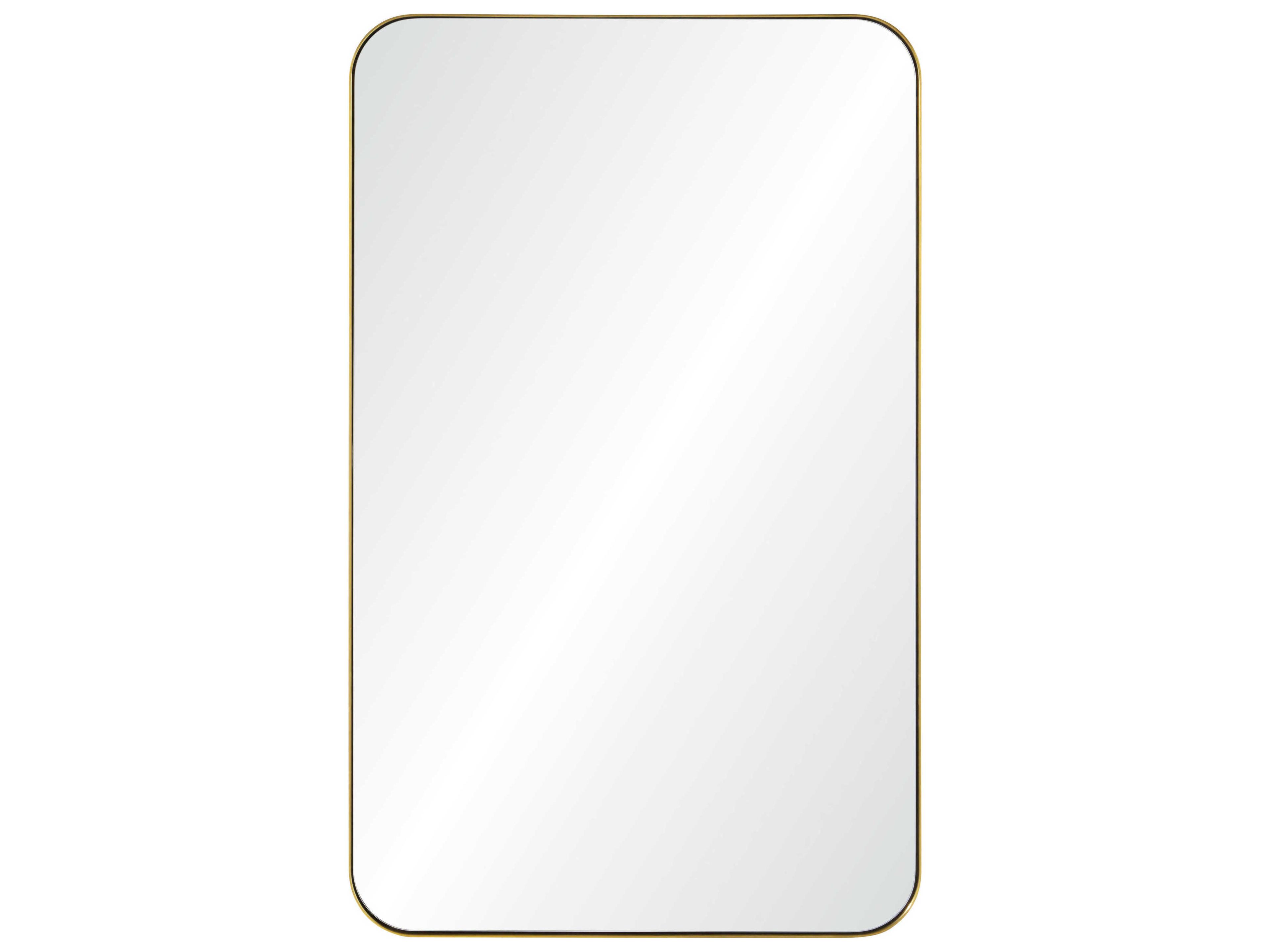 Mirror Home Brushed Brass Rectangular Wall Mirror
