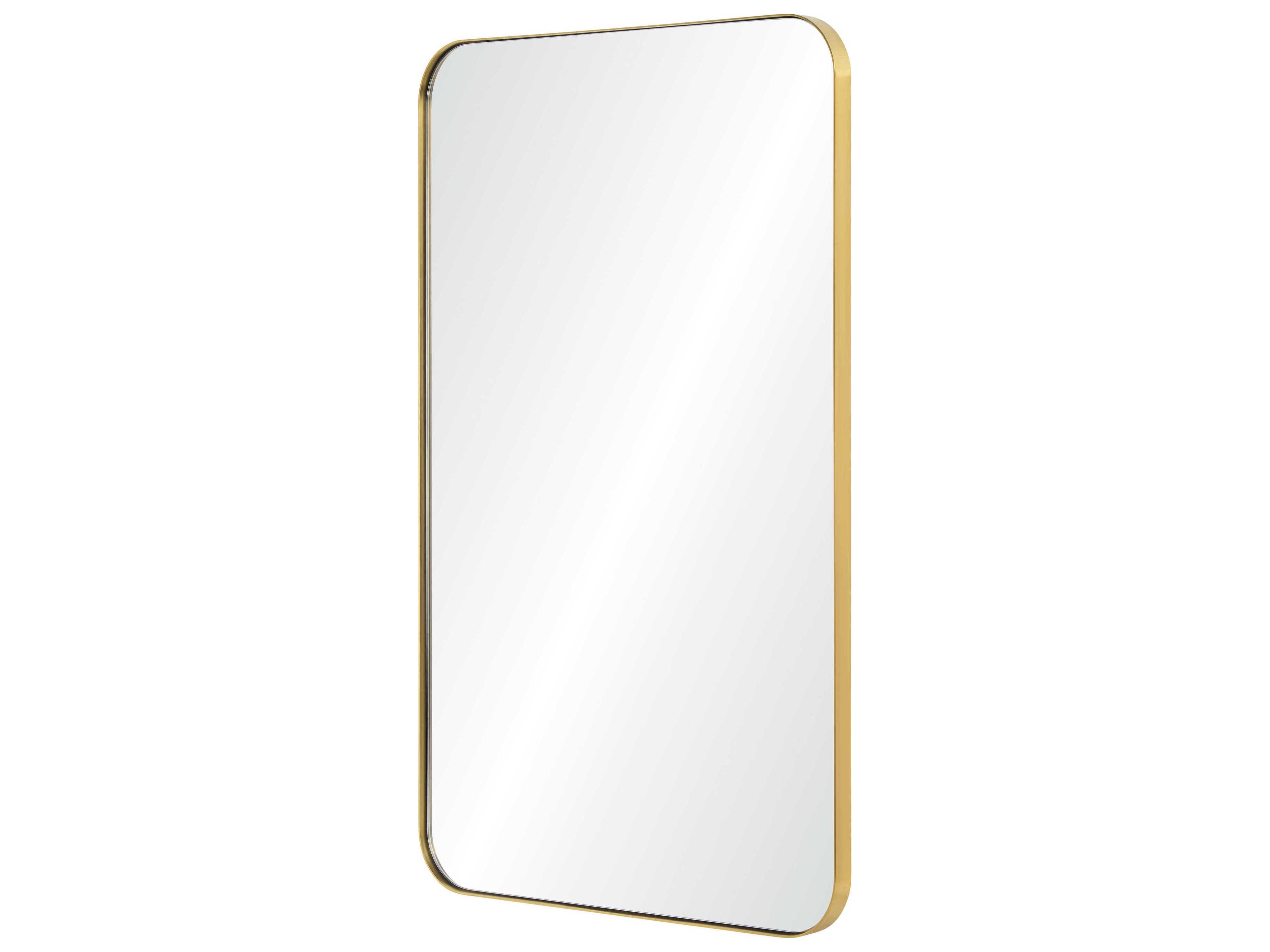 Mirror Home Brushed Brass Rectangular Wall Mirror