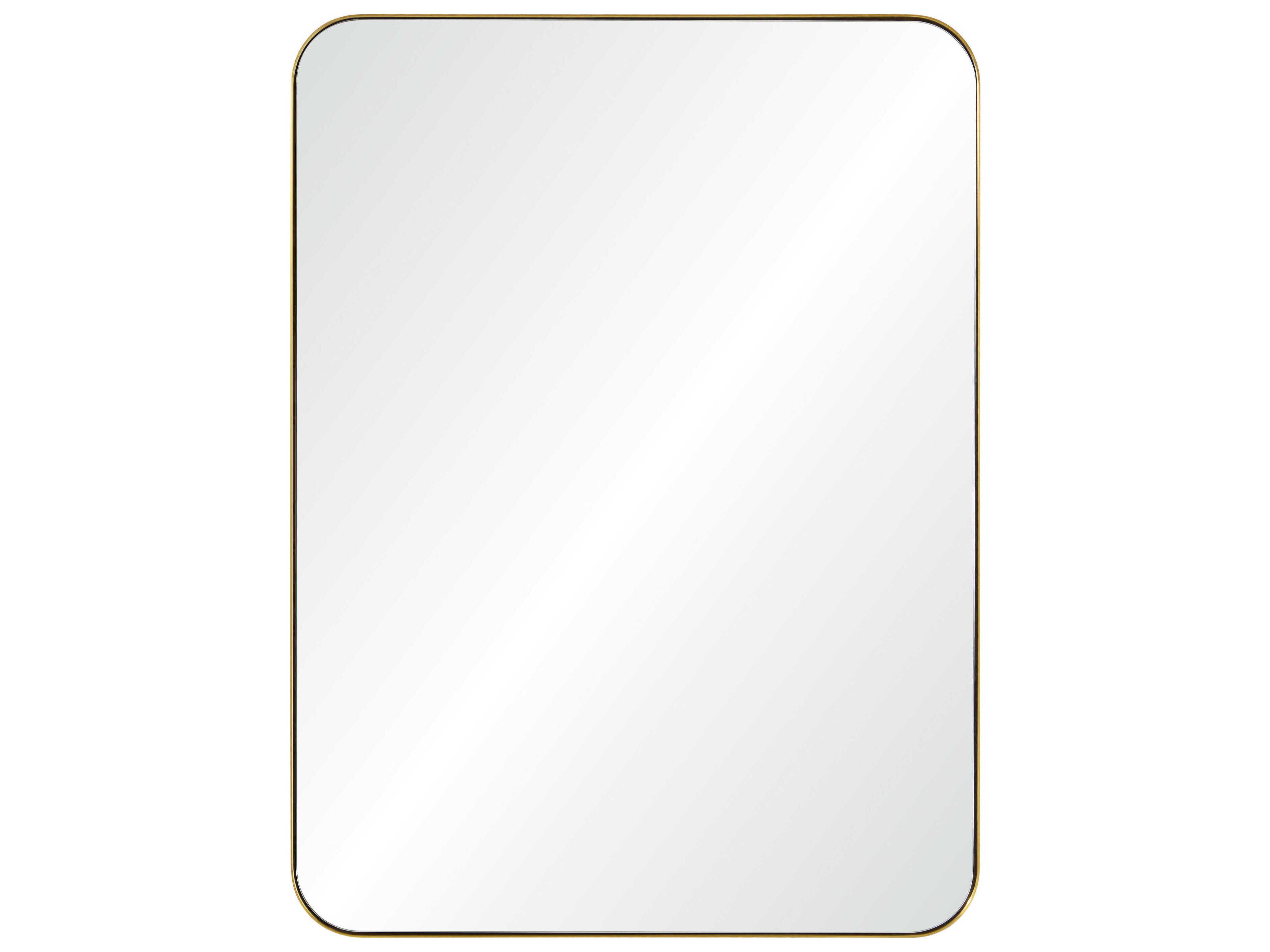 Mirror Home Brushed Brass Rectangular Wall Mirror