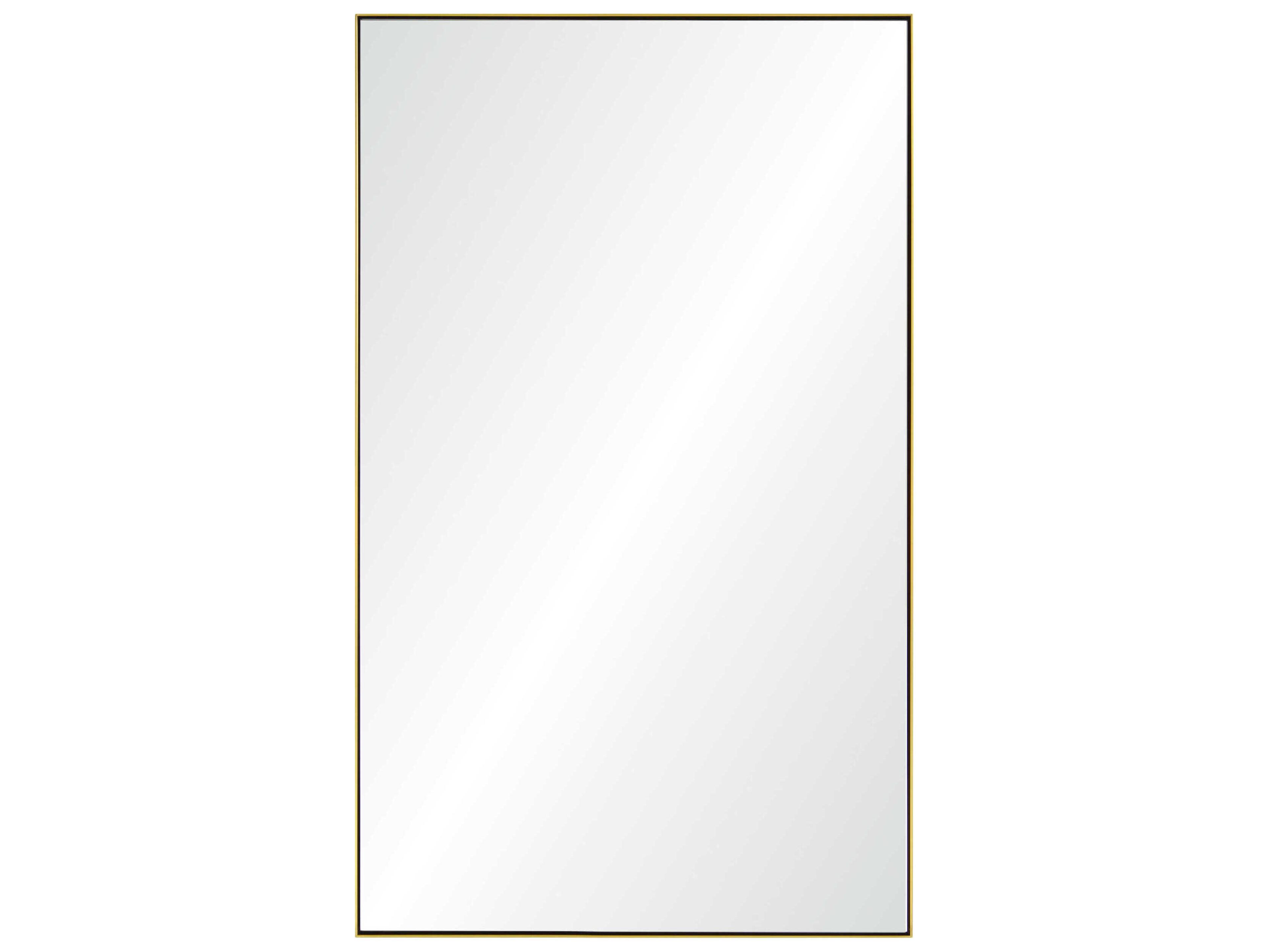 Mirror Home Brushed Brass Rectangular Wall Mirror