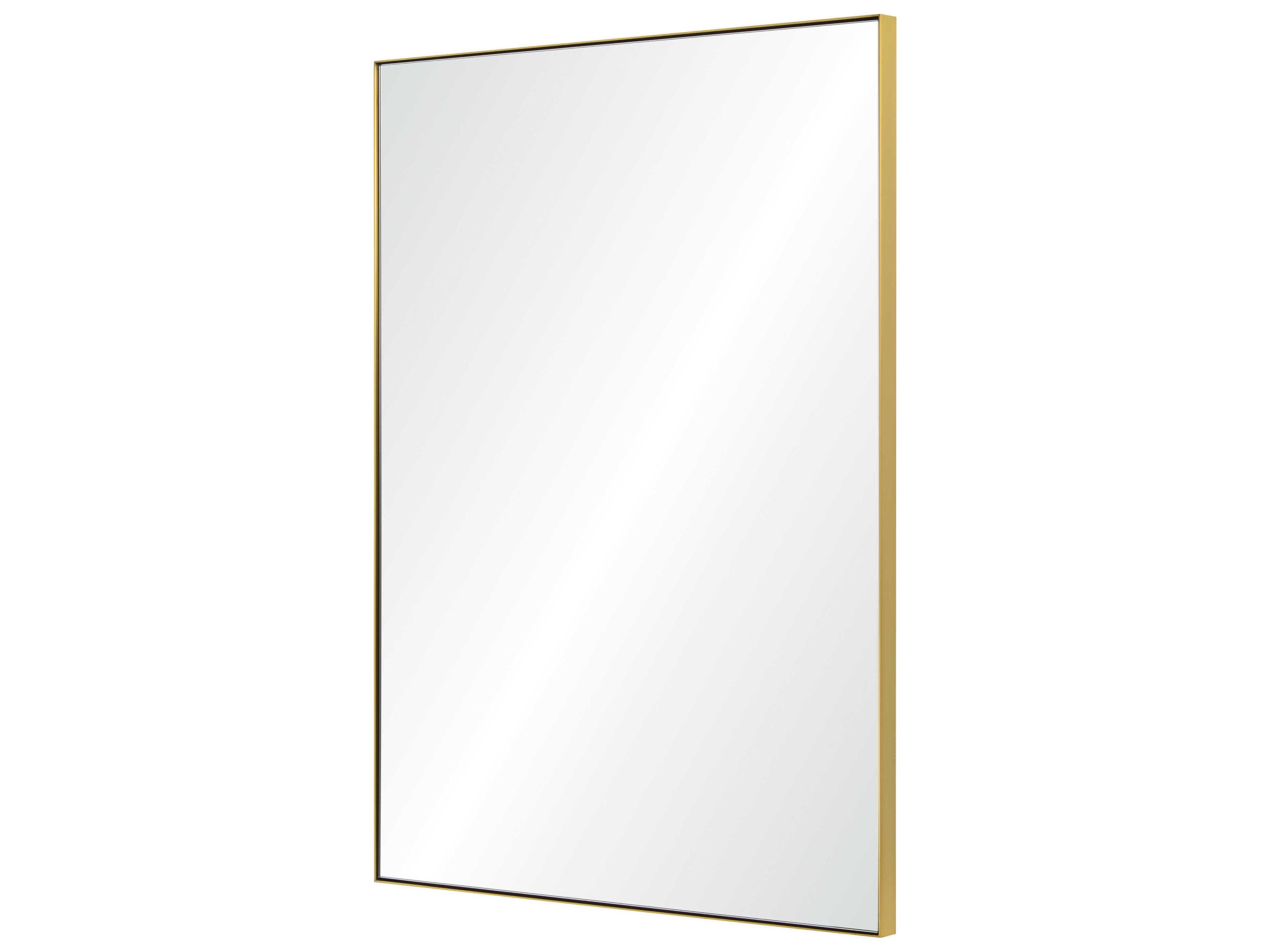 Mirror Home Brushed Brass Rectangular Wall Mirror
