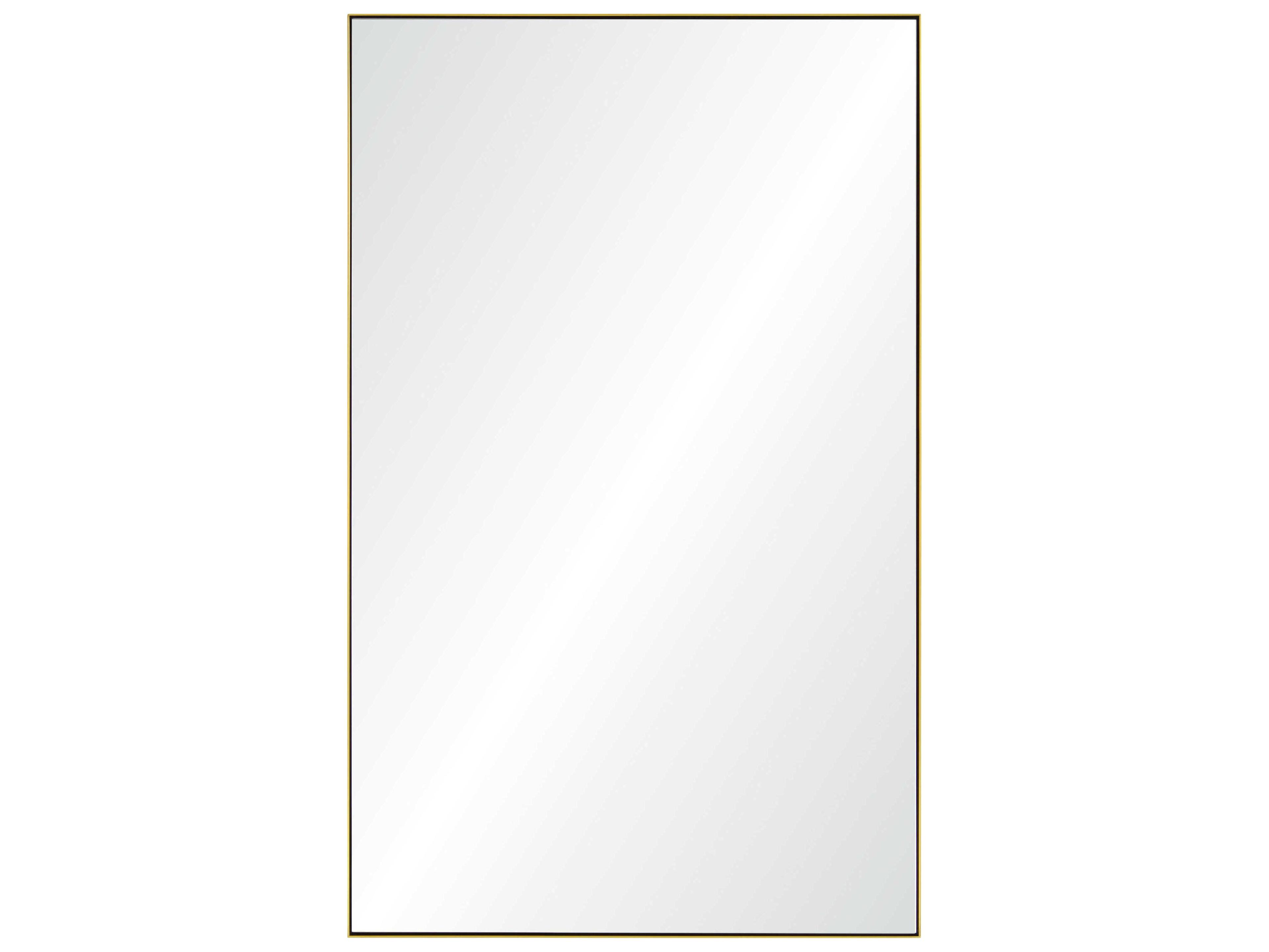 Mirror Home Brushed Brass Rectangular Wall Mirror