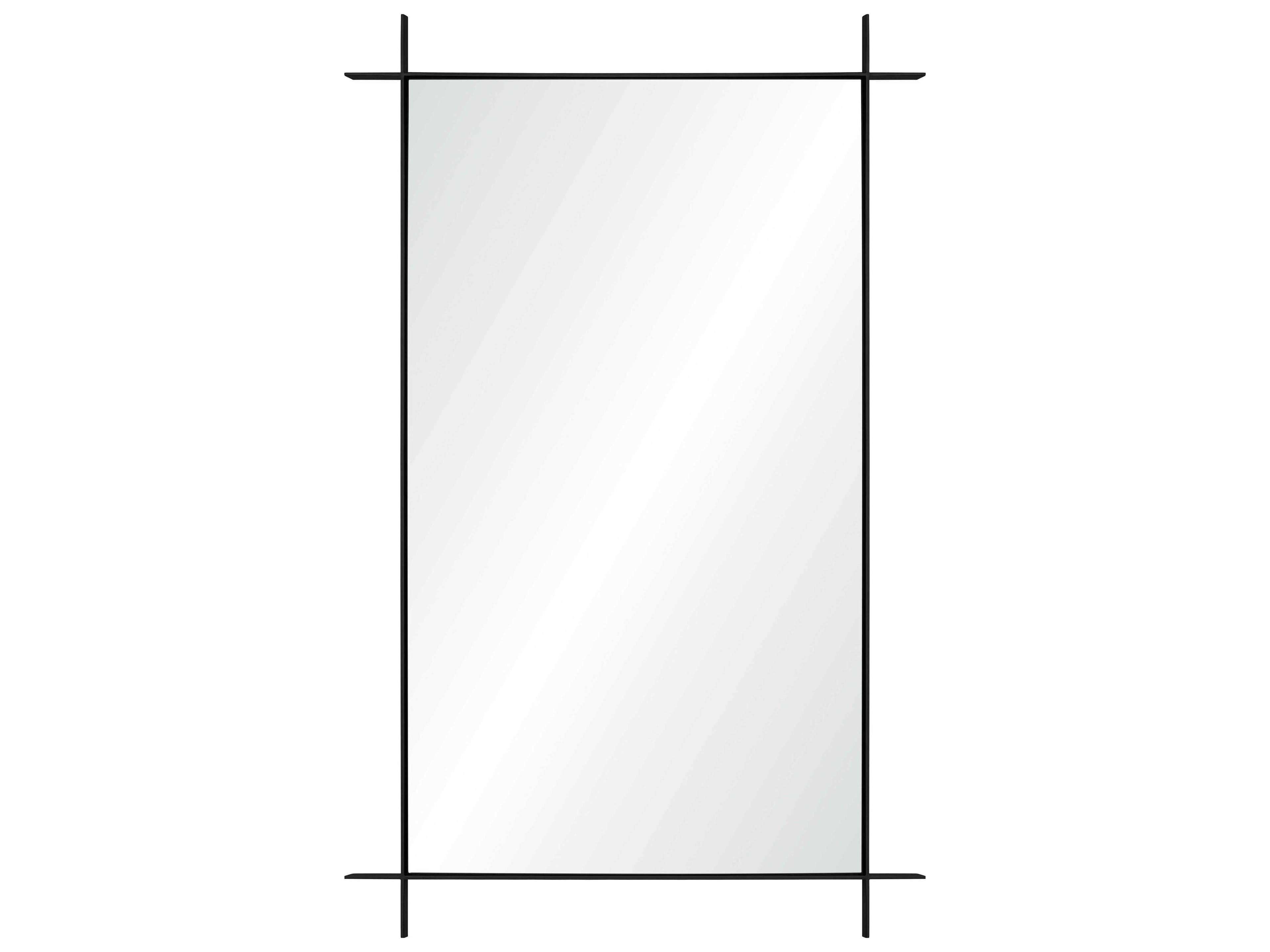 Barclay Butera Black Nickel Rectangular Wall Mirror
