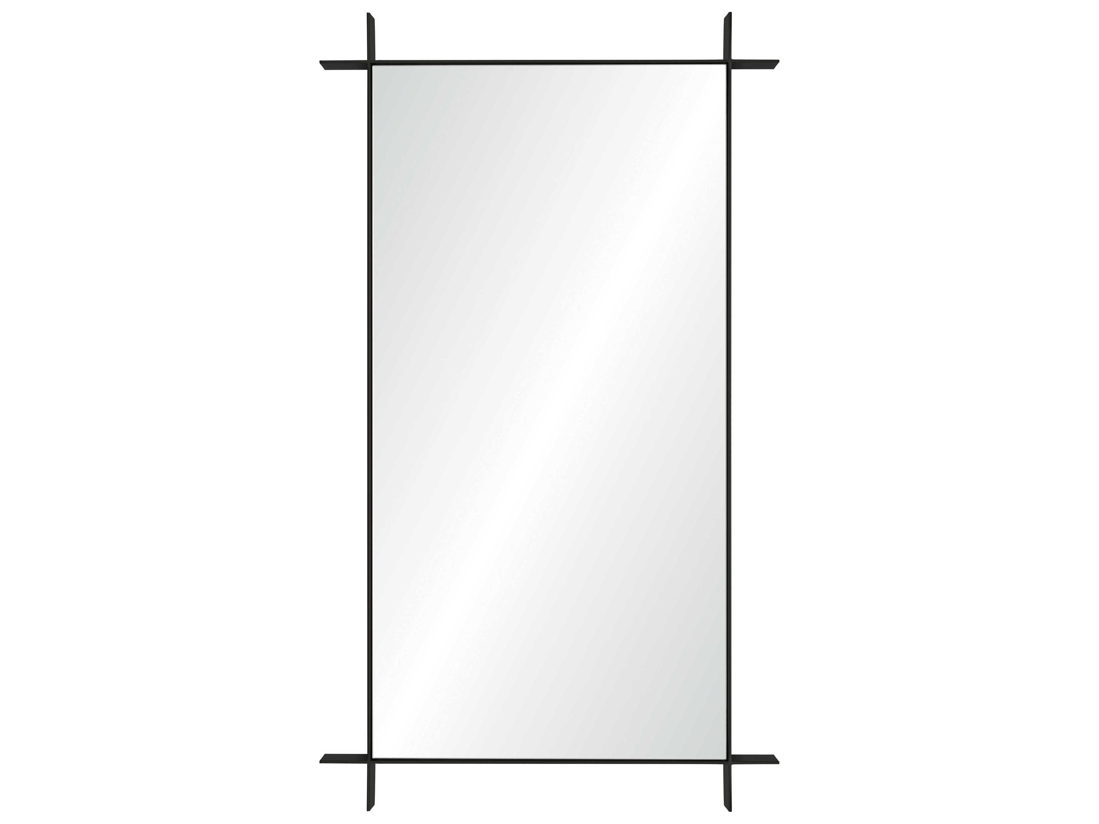 Barclay Butera Black Nickel Rectangular Wall Mirror