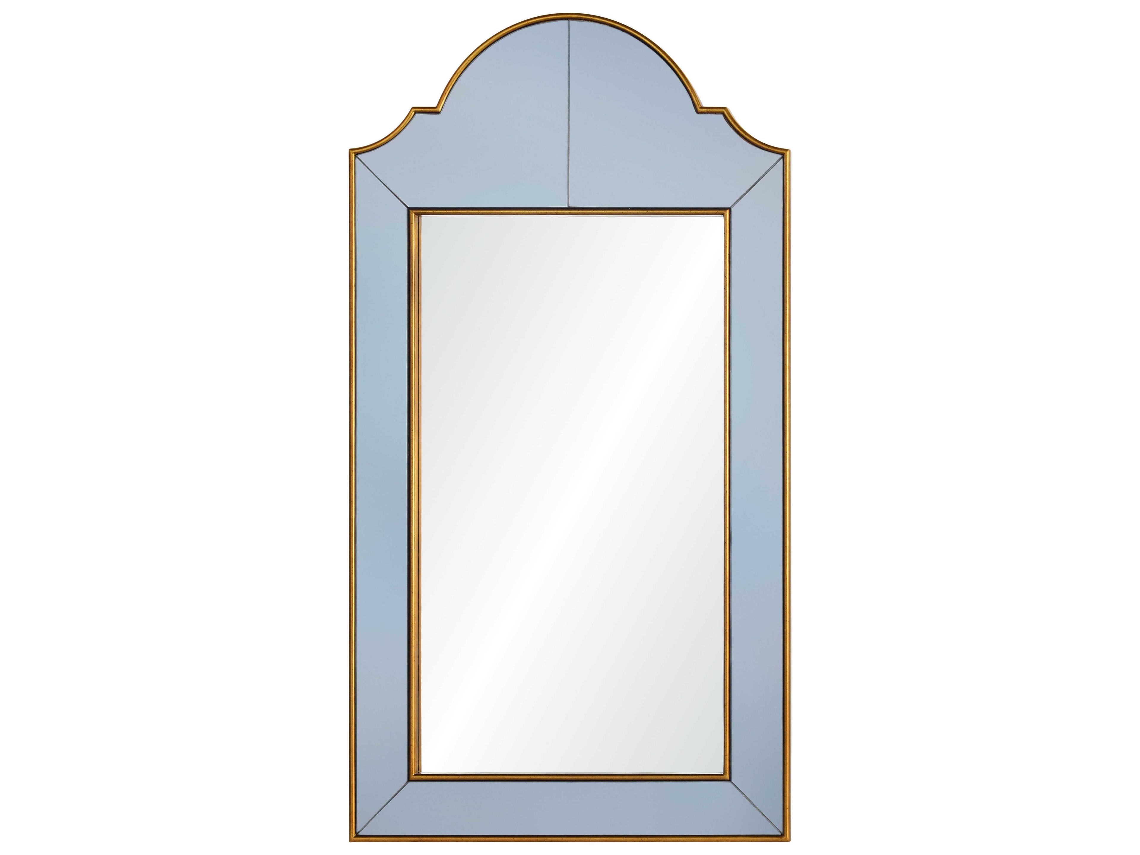 Bunny Williams Gold Speckle Grey Wall Mirror