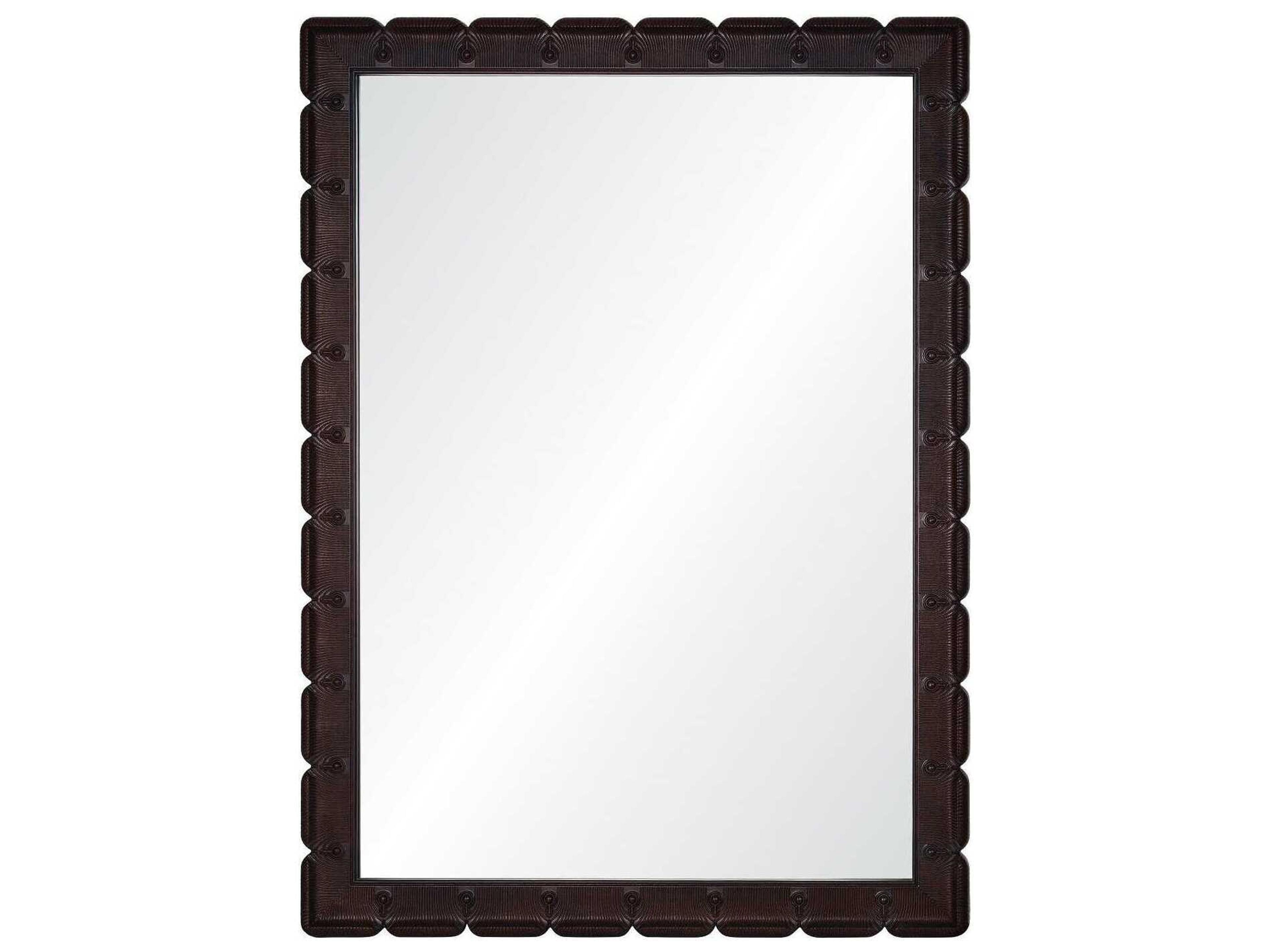 Bunny Williams Dark Mahogany Rectangular Wall Mirror