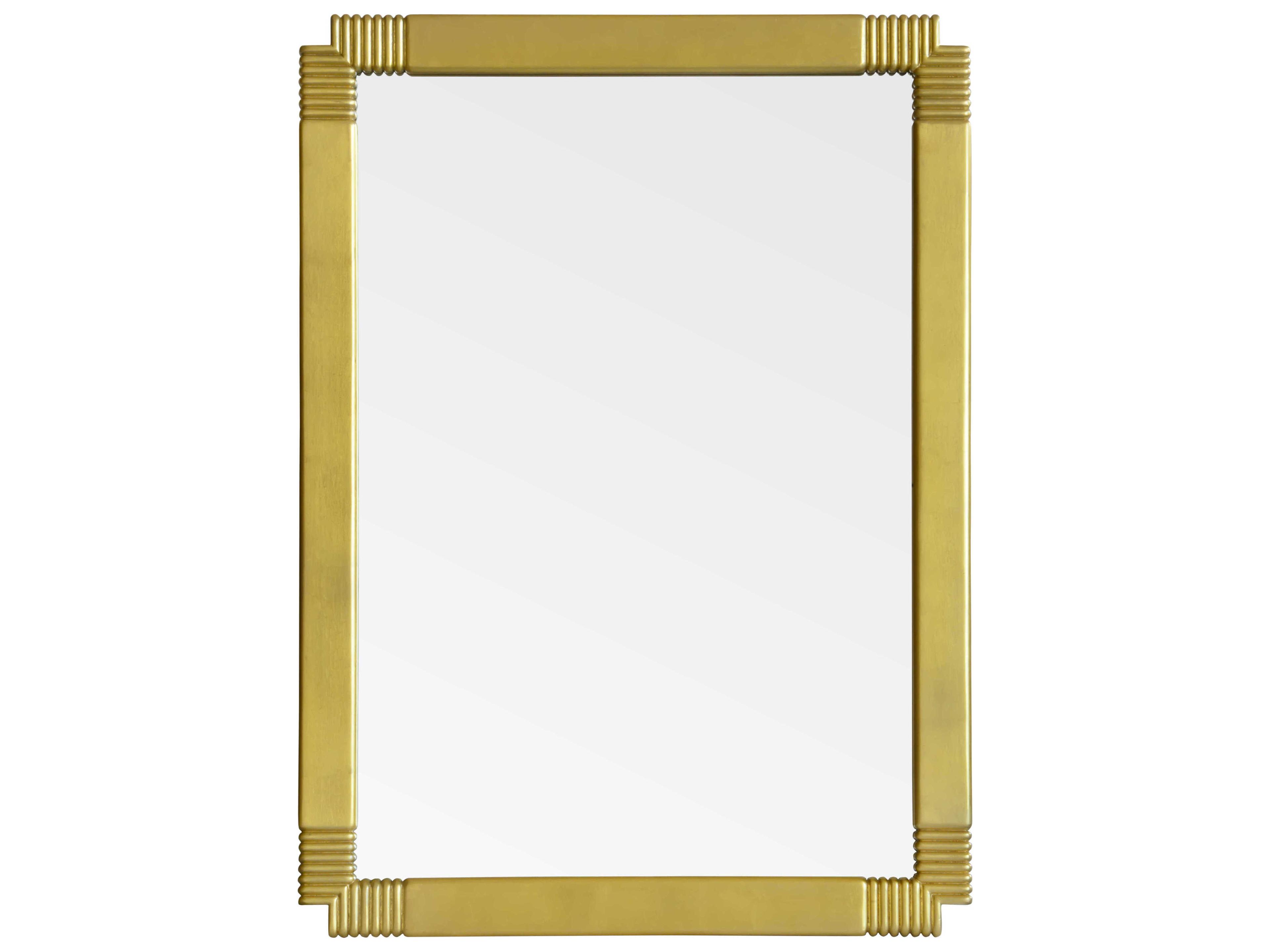 Jamie Drake Cosmopolitan Gold Leaf Rectangular Wall Mirror