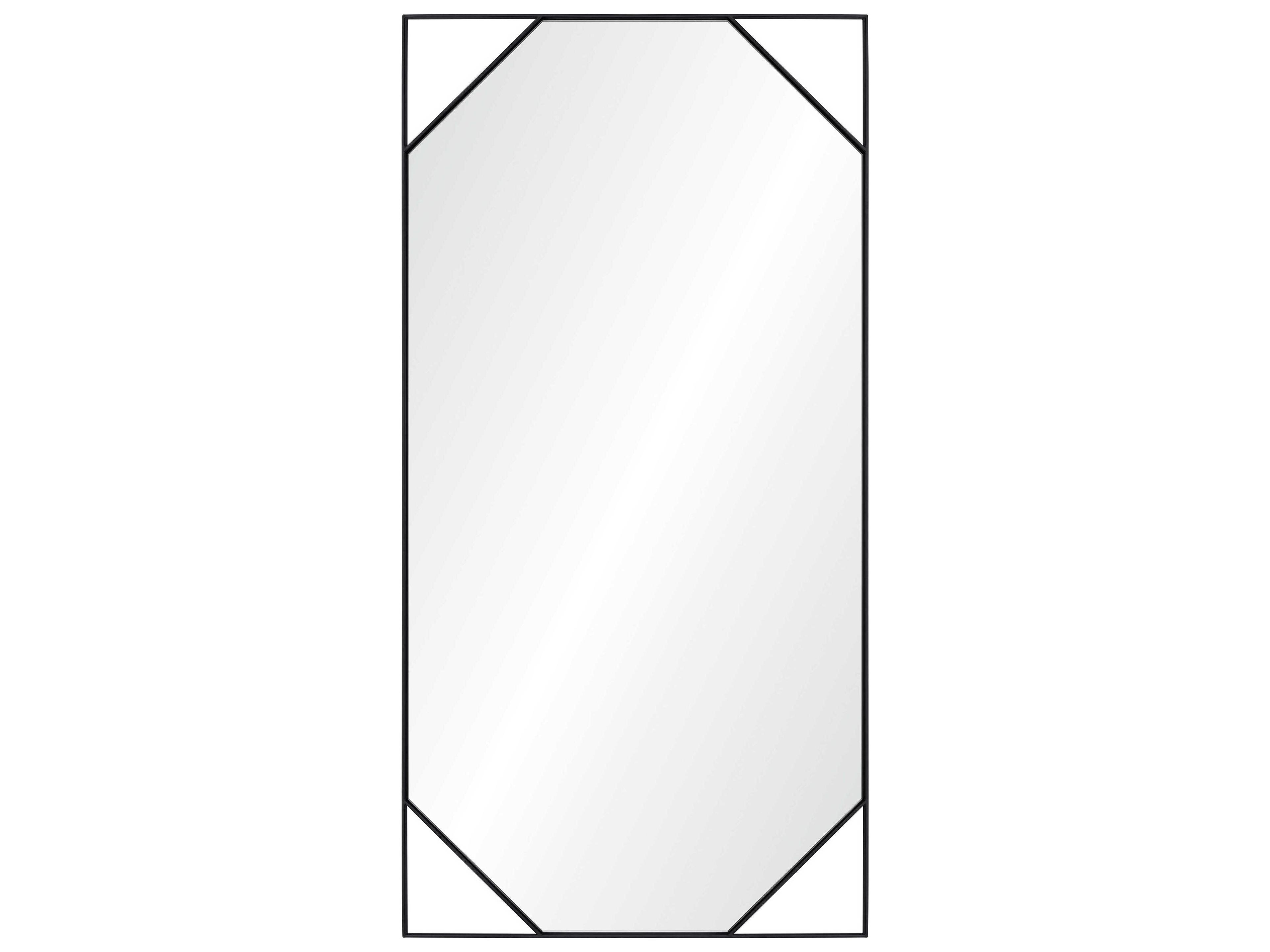 Jamie Drake Black Nickel Rectangular Wall Mirror