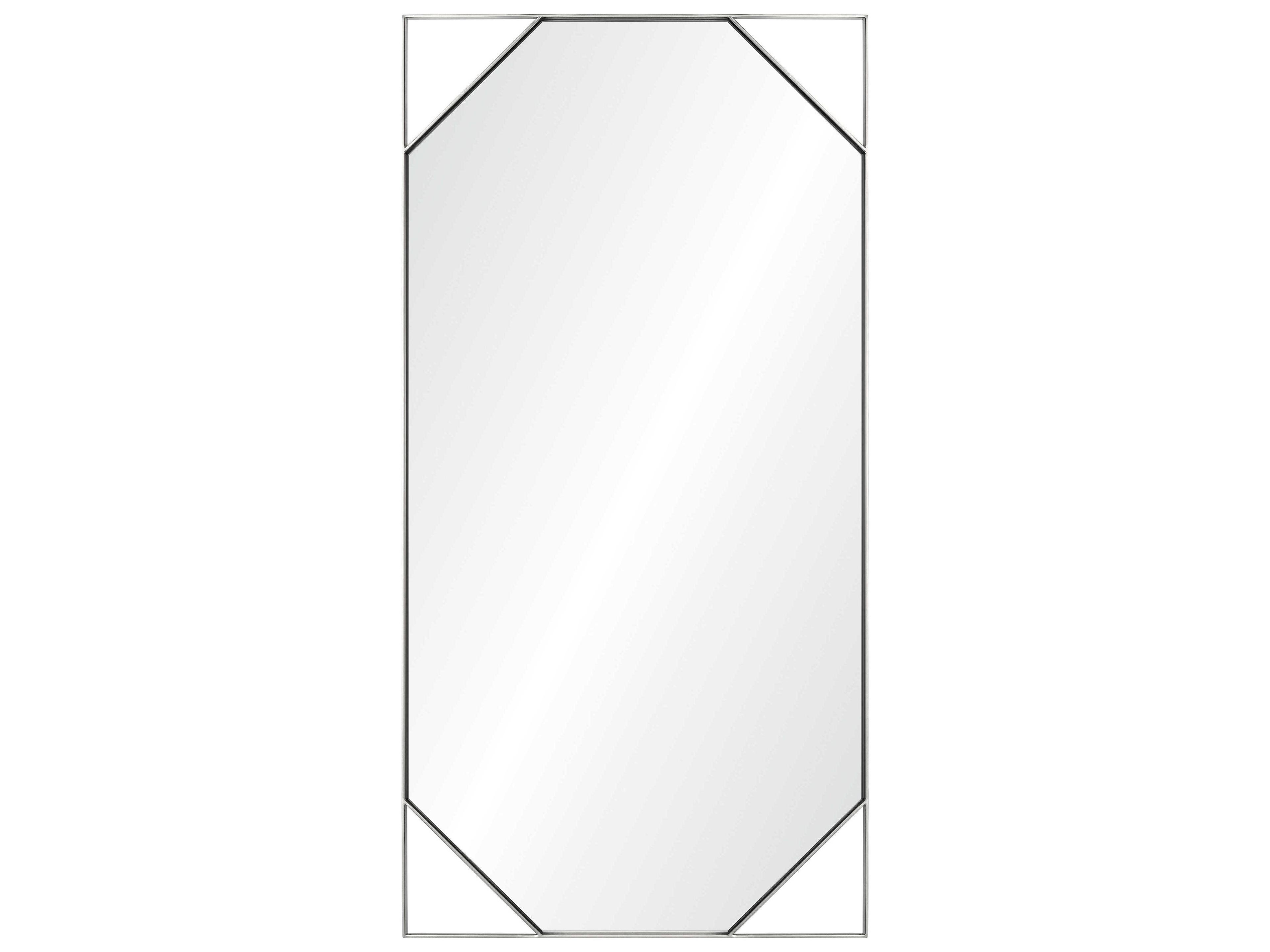 Jamie Drake Polished Stainless Steel Rectangular Wall Mirror