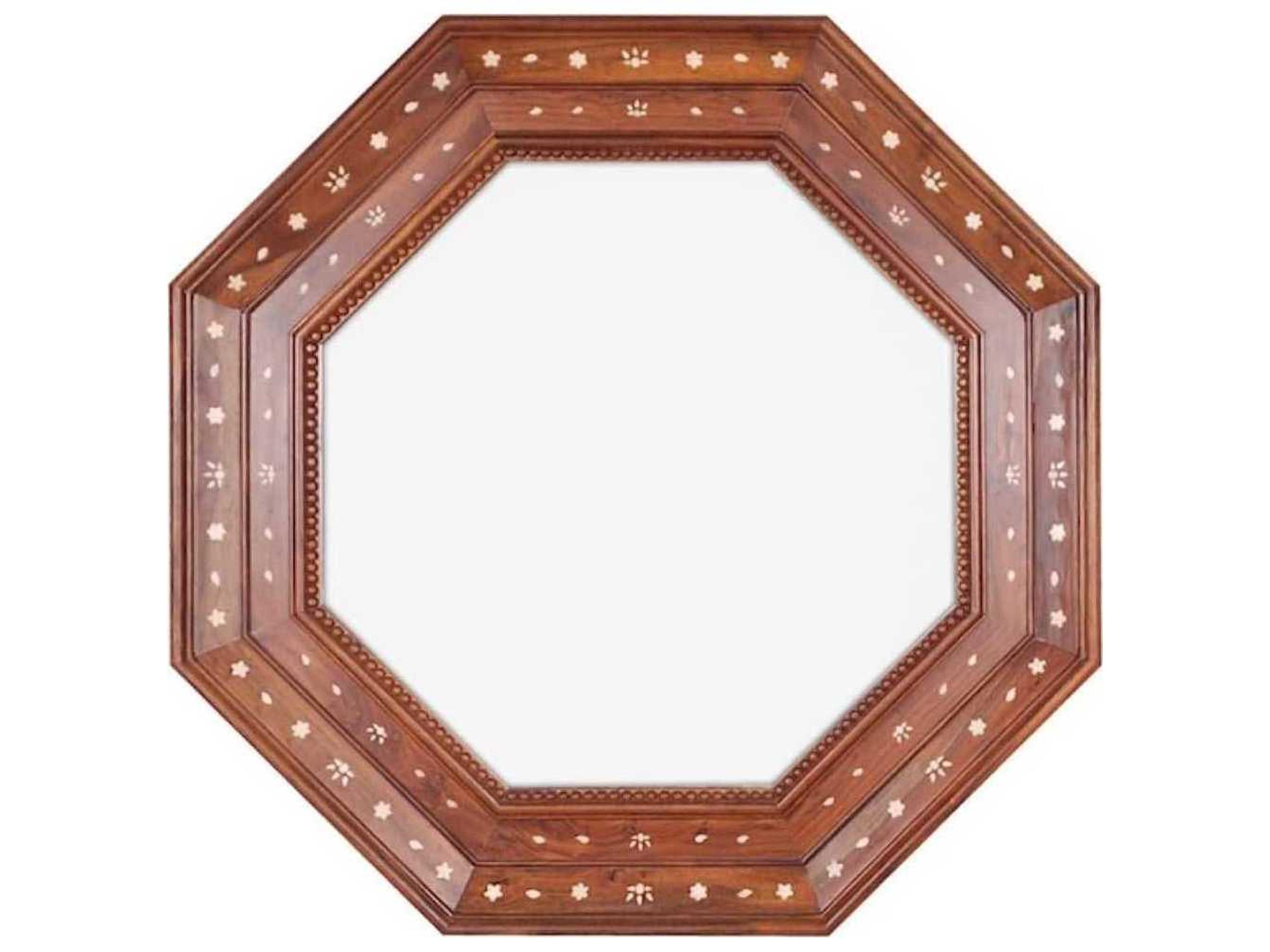 Michael S. Smith Rosewood White Bone Wall Mirror