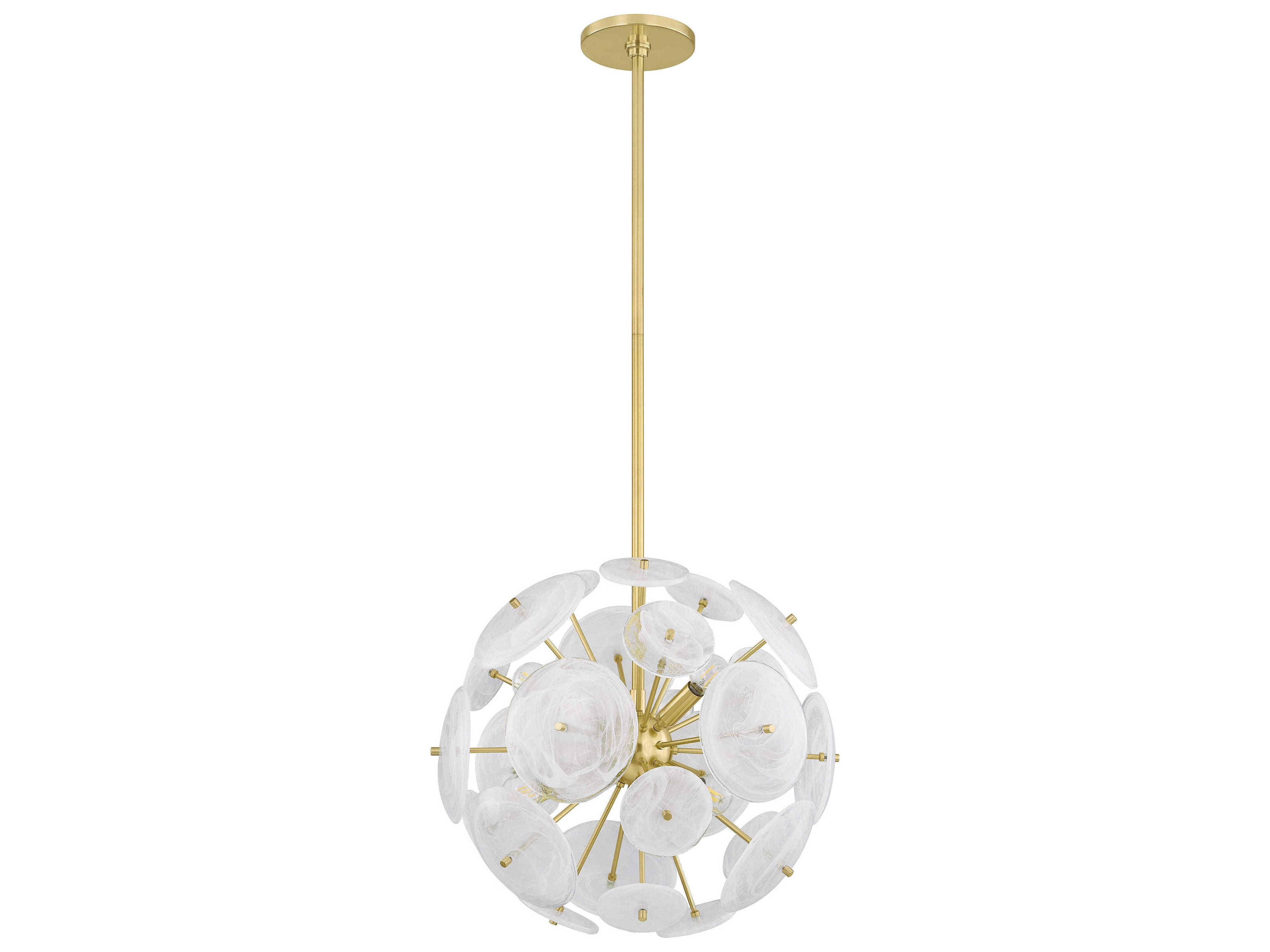 Mitzi Tamara 6-Light Aged Brass Sputnik Pendant